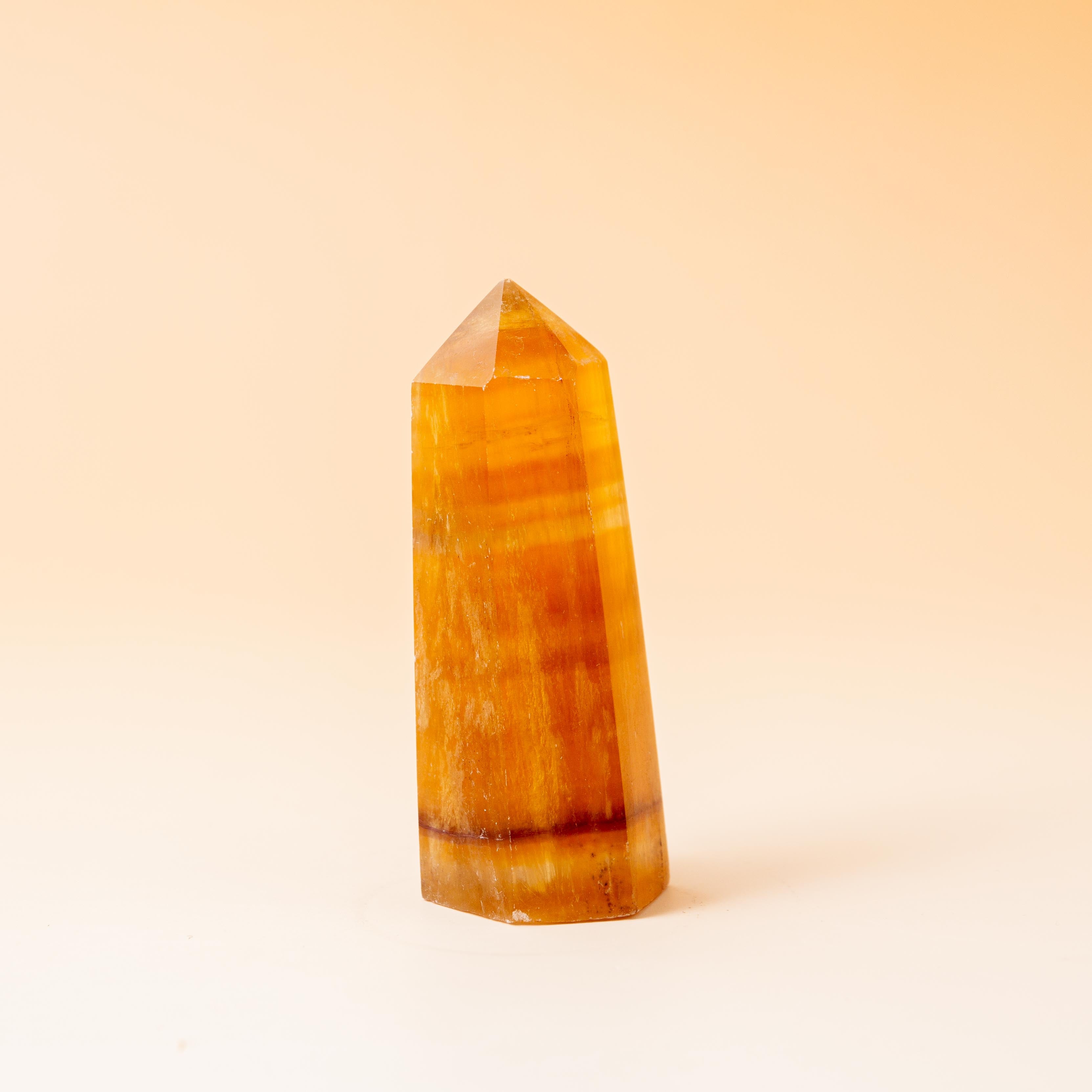 Yellow Fluorite Tower - 75g/7cm (C)