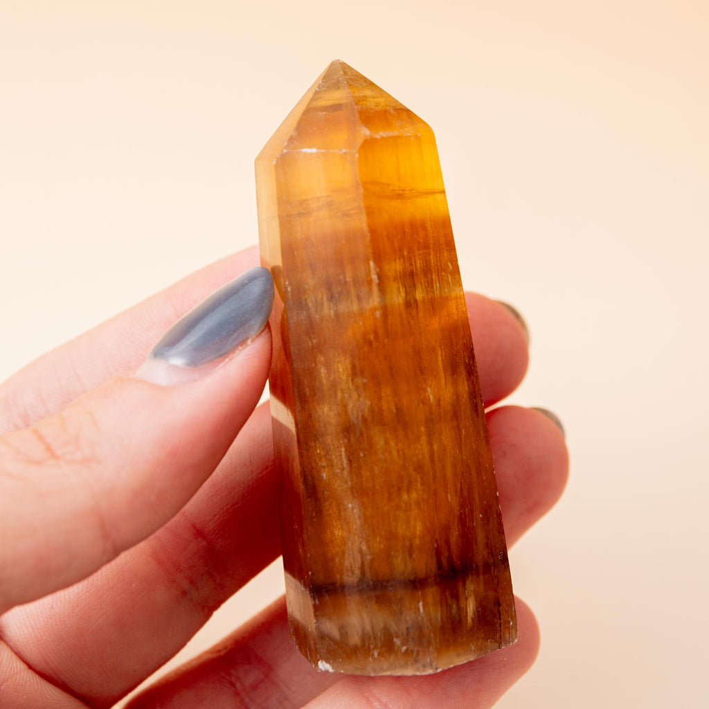 Yellow Fluorite Tower - 75g/7cm (C)