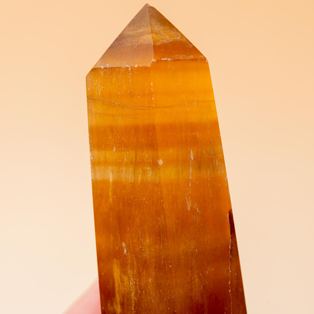 Yellow Fluorite Tower - 75g/7cm (C)
