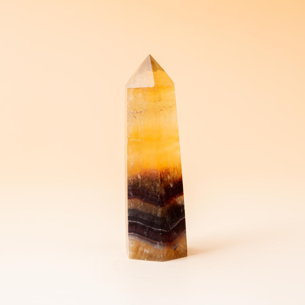 Yellow Fluorite Tower - 78g/8cm (D)