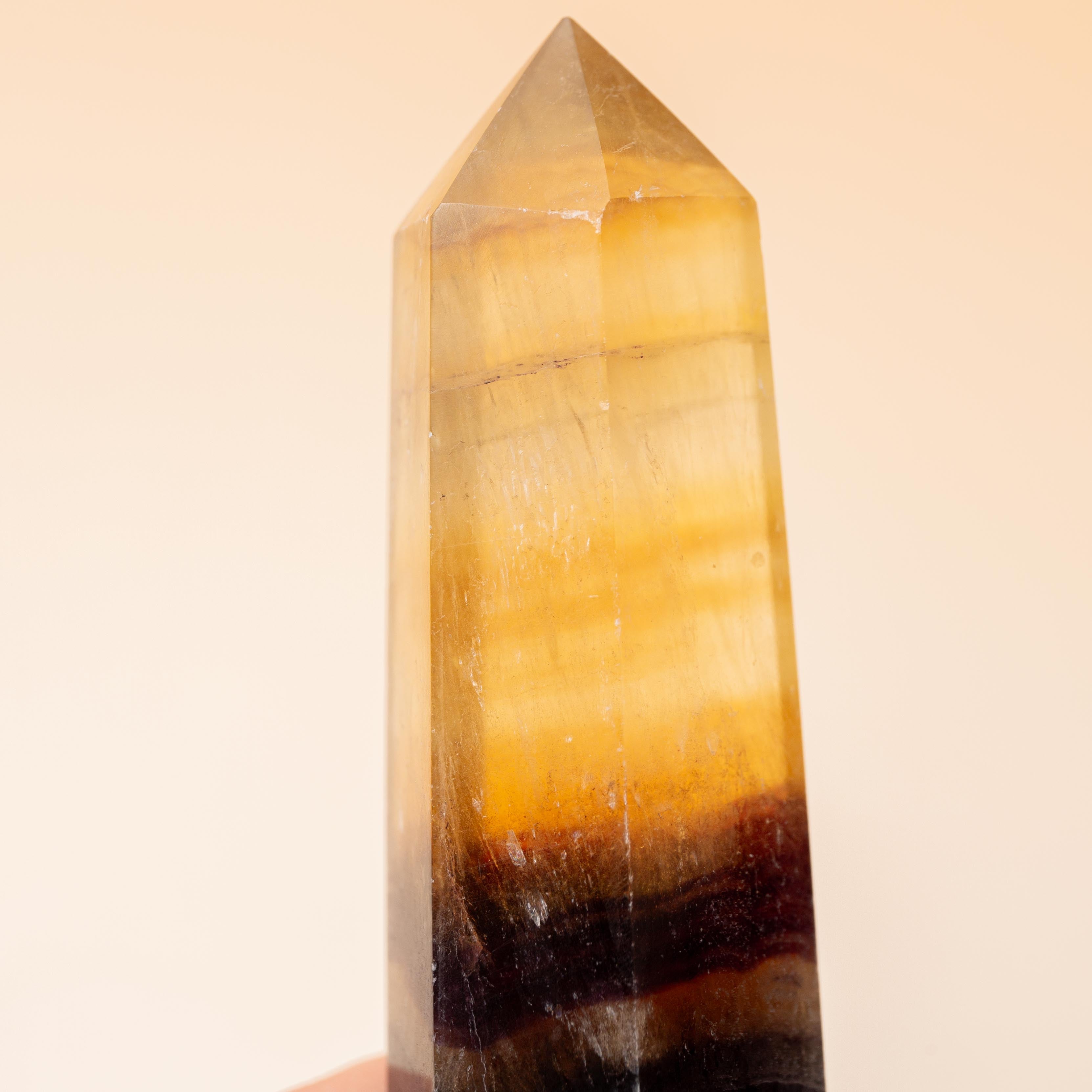 Yellow Fluorite Tower - 78g/8cm (D)
