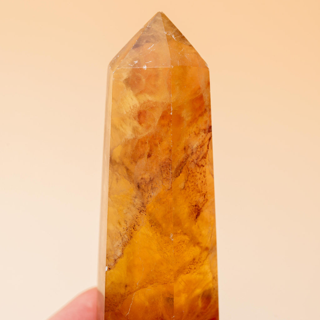 Yellow Fluorite Tower - 68g/7.5cm (E)
