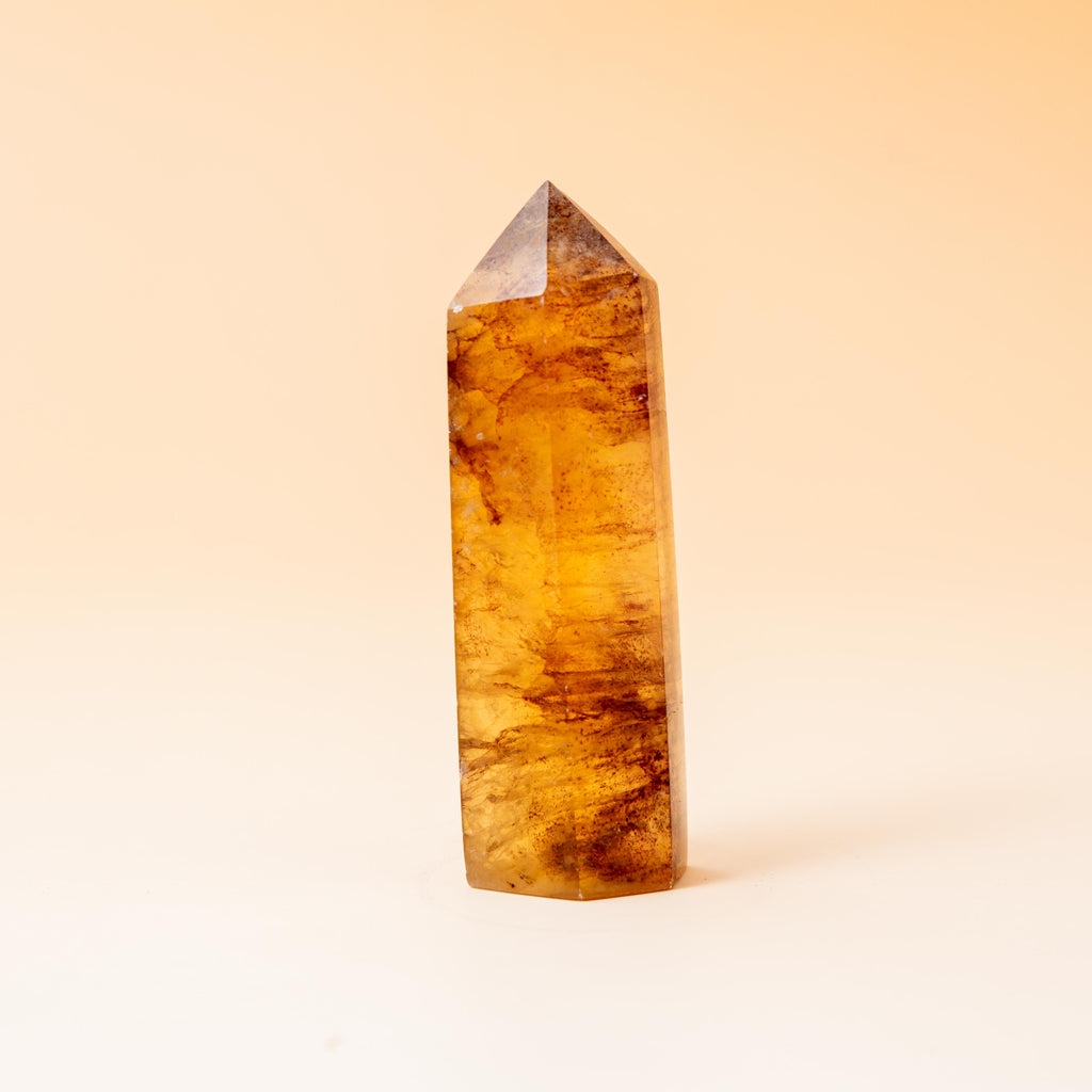 Yellow Fluorite Tower - 69g/7.5cm (H)