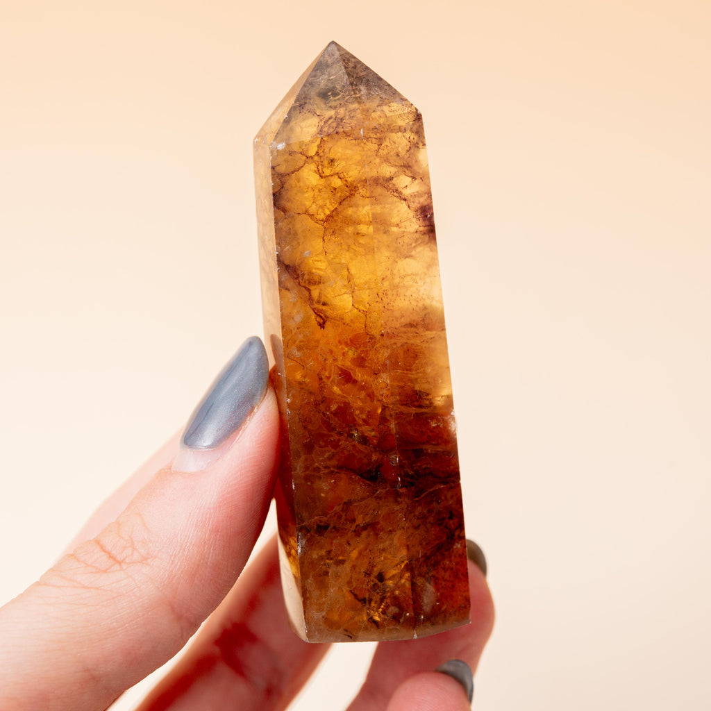 Yellow Fluorite Tower - 69g/7.5cm (H)