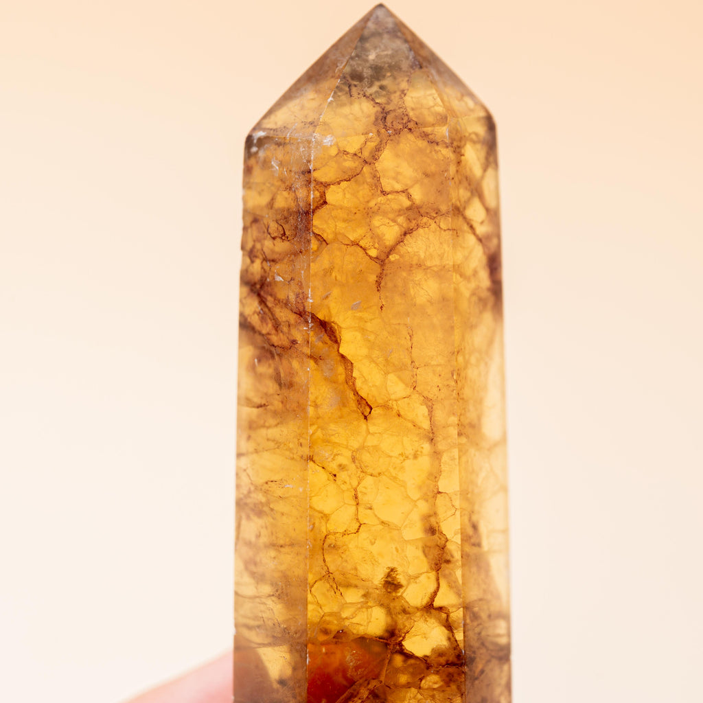Yellow Fluorite Tower - 69g/7.5cm (H)
