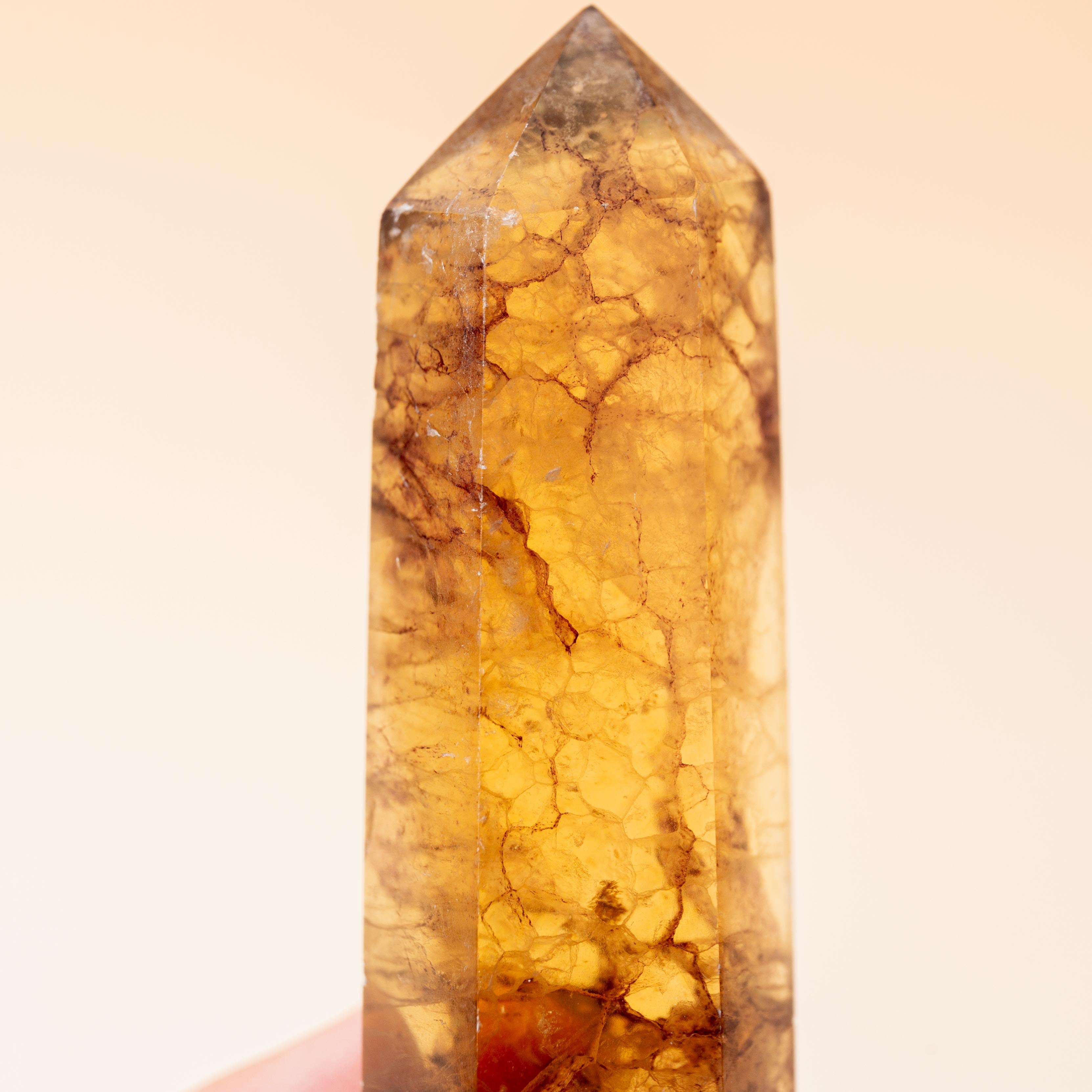 Yellow Fluorite Tower - 69g/7.5cm (H)