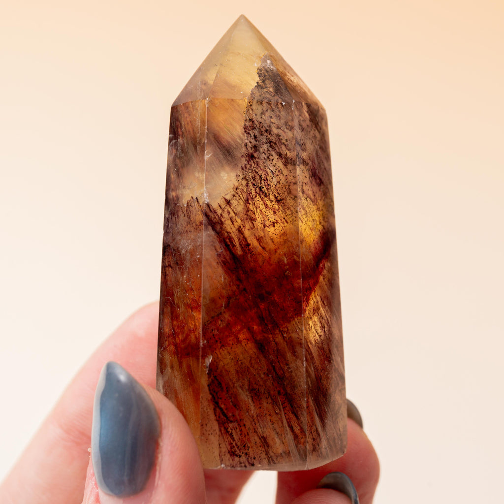 Yellow Fluorite Tower - 57g/6cm (i)