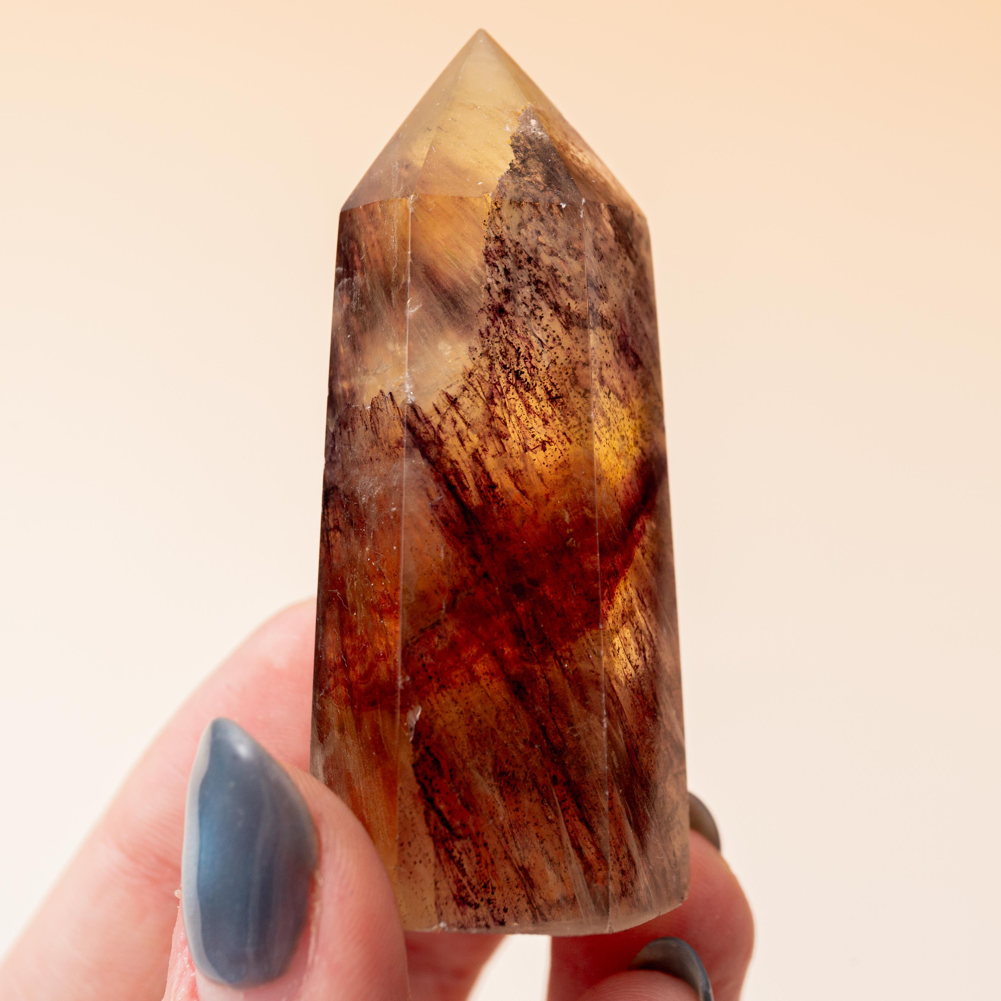 Yellow Fluorite Tower - 57g/6cm (i)