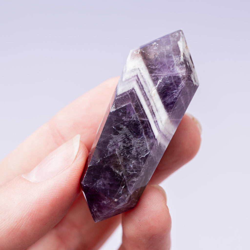 Chevron amethyst Double Terminated  - 5cm (A)