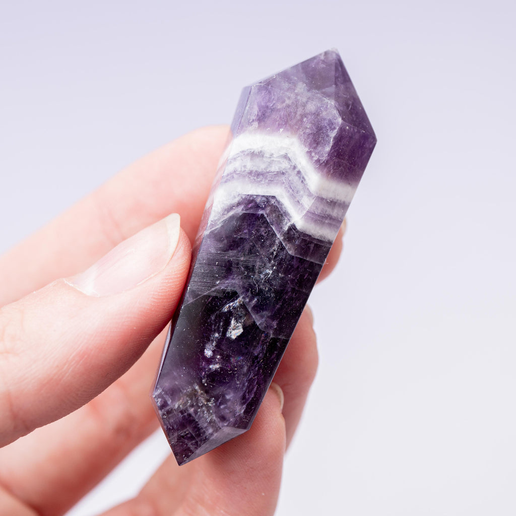 Chevron amethyst Double Terminated  - 6cm (B)