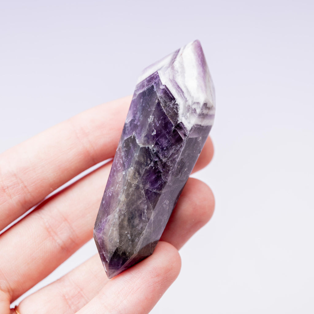 Chevron amethyst Double Terminated  - 7cm (C)