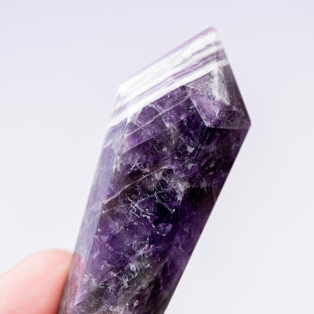 Chevron amethyst Double Terminated  - 7cm (C)