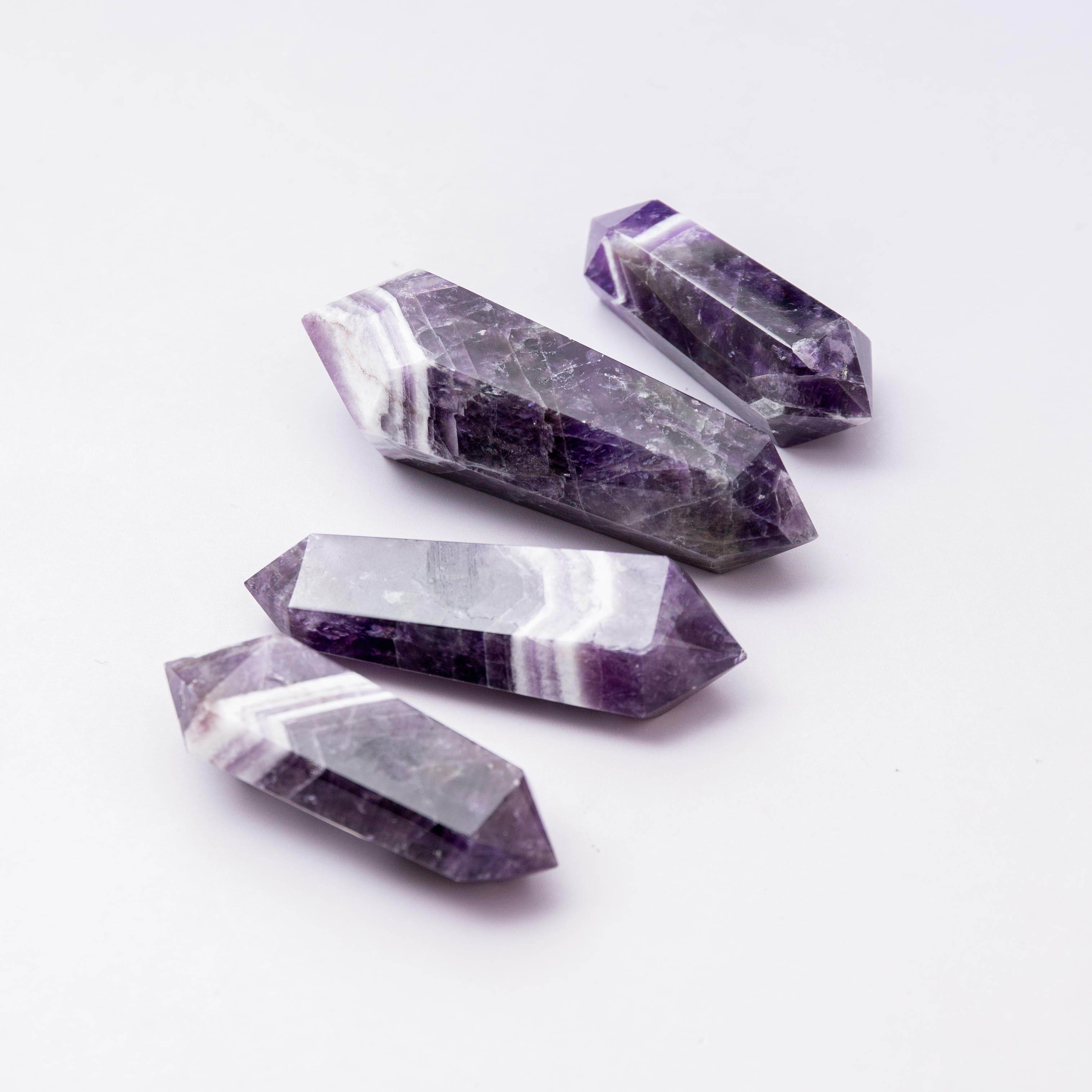 Chevron amethyst Double Terminated  - 5 cm (D)
