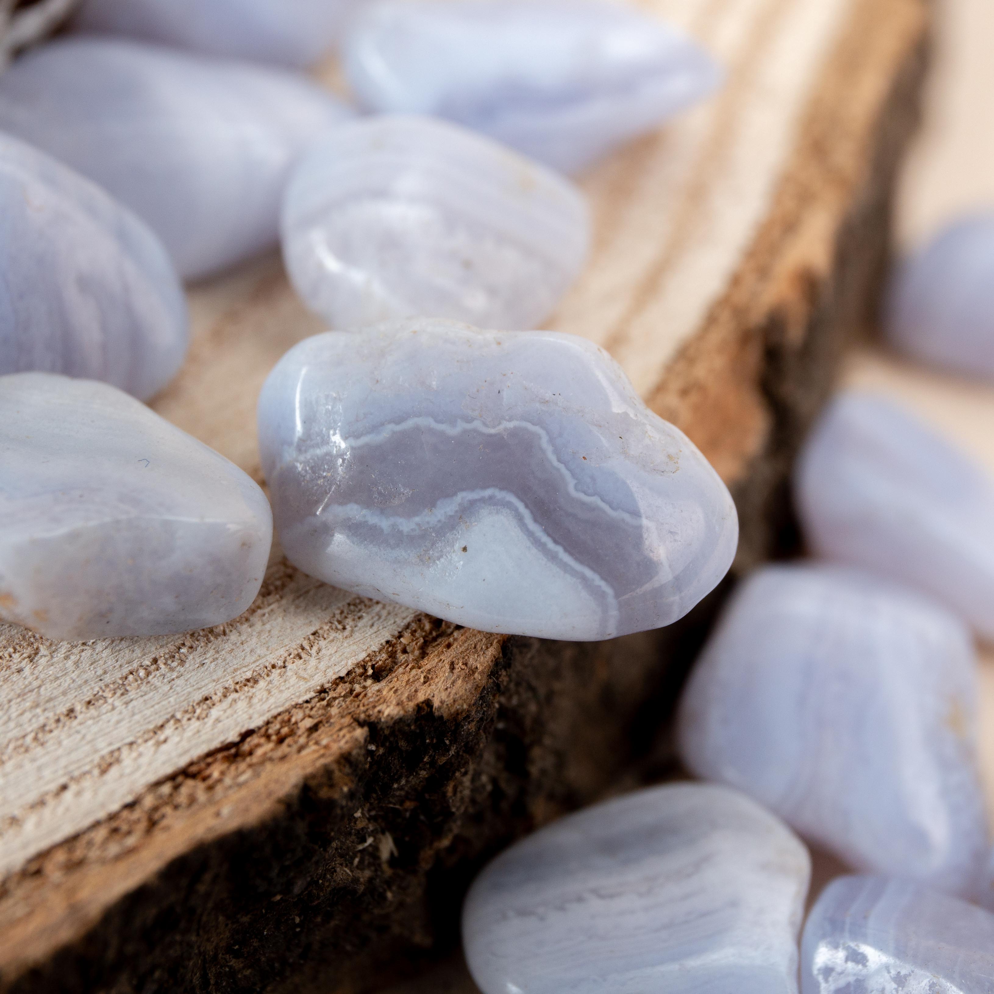 Tumble stone - Blue Lace Agate 1-2cm