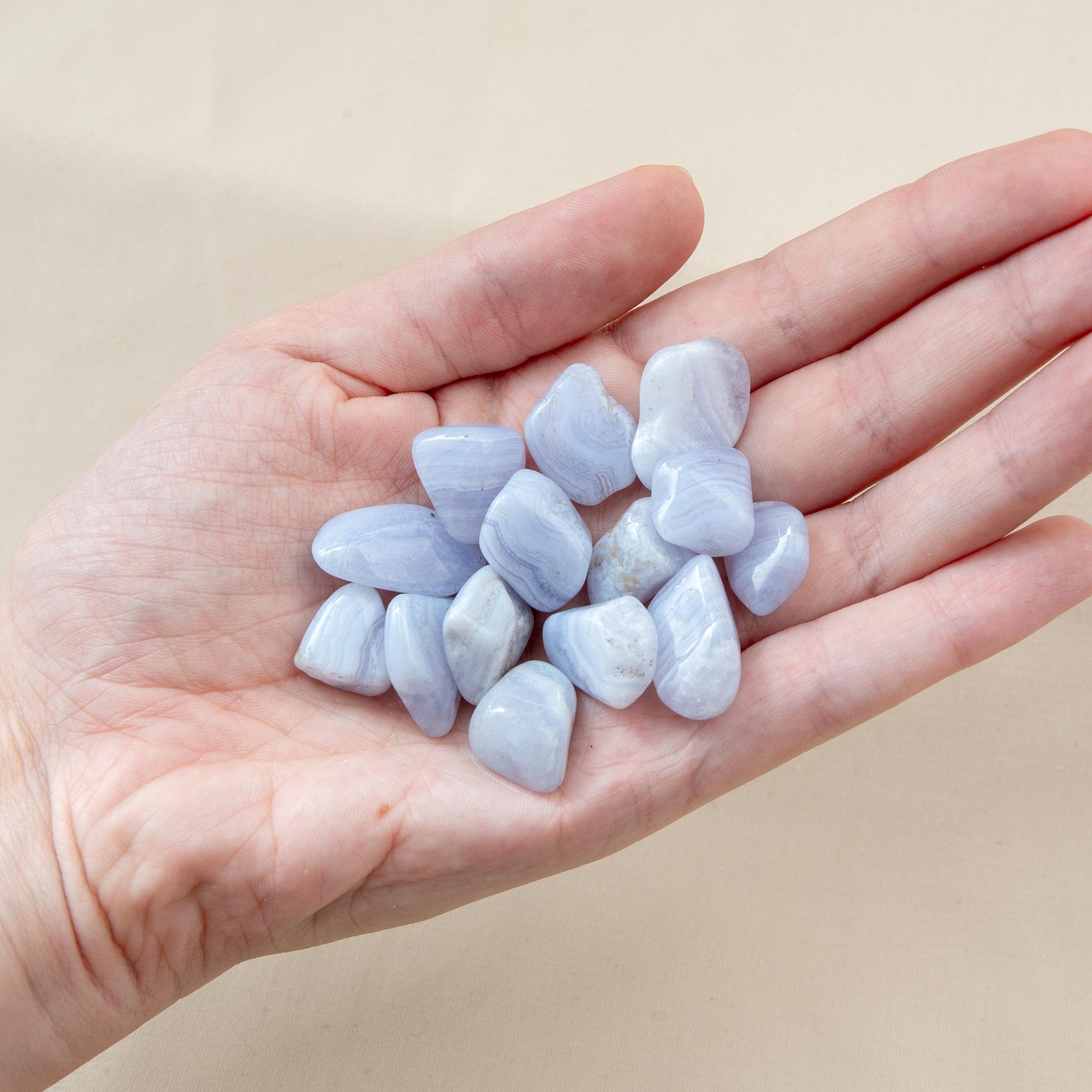 Tumble stone - Blue Lace Agate 1-2cm
