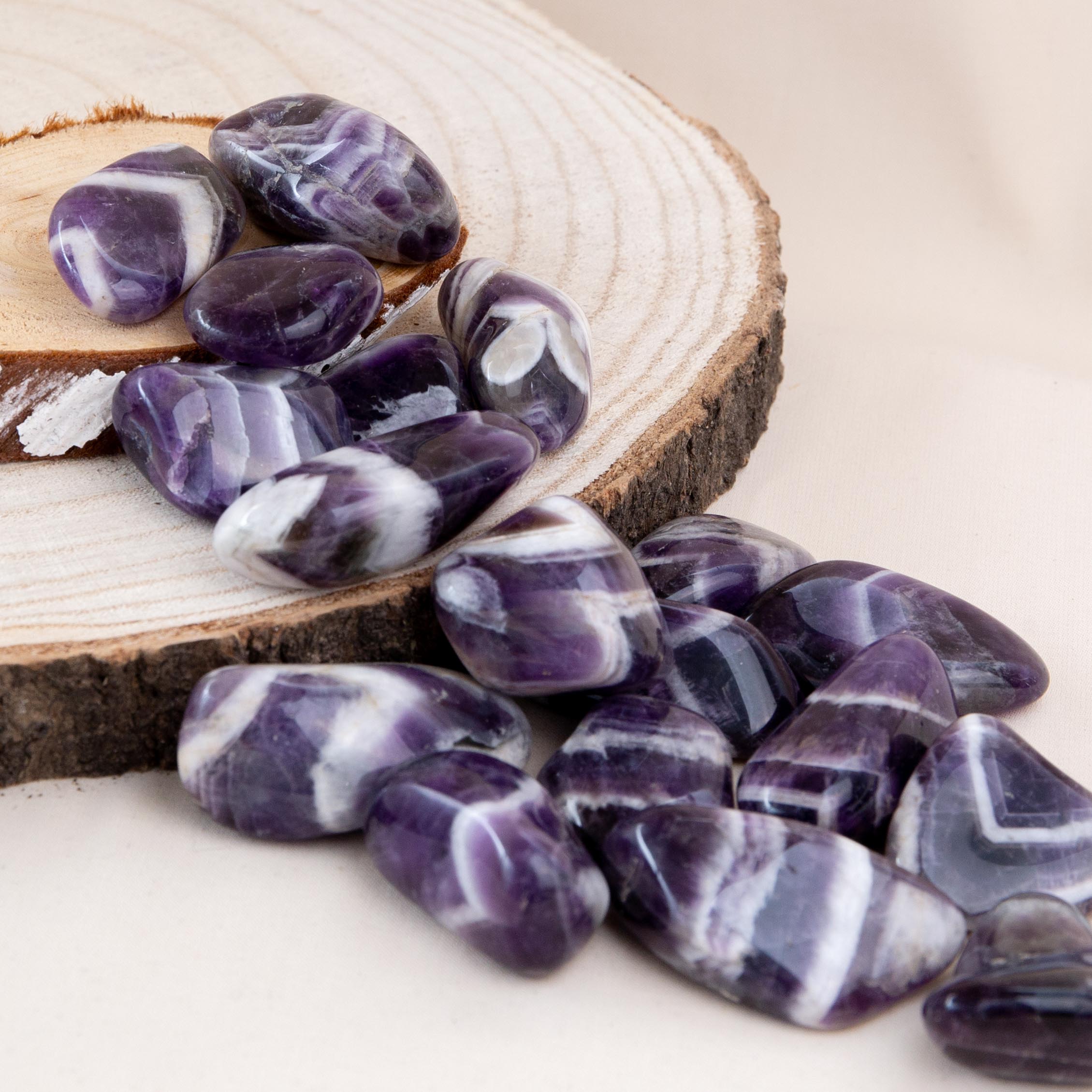 Tumble stone - Chevron Amethyst 2-3cm