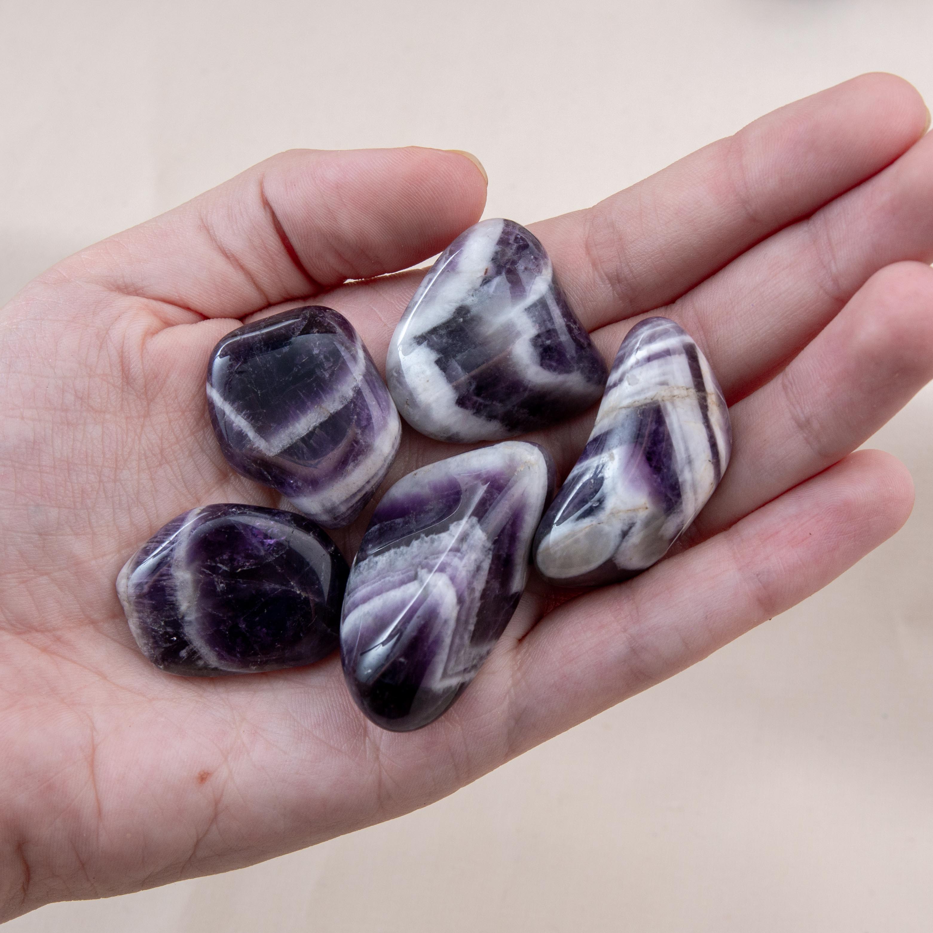 Tumble stone - Chevron Amethyst 2-3cm