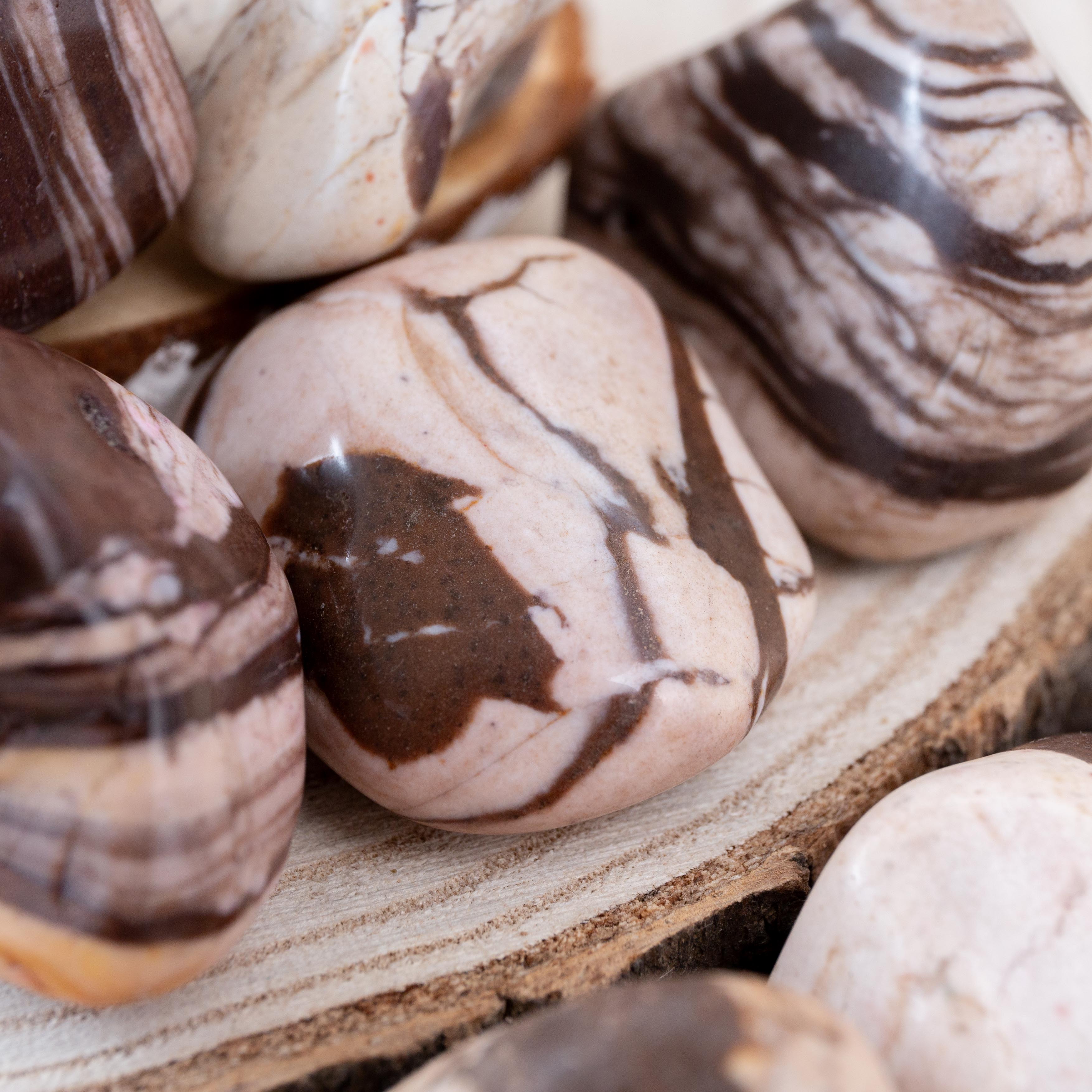 Tumble stone - Cappuccino Jasper 3-5cm