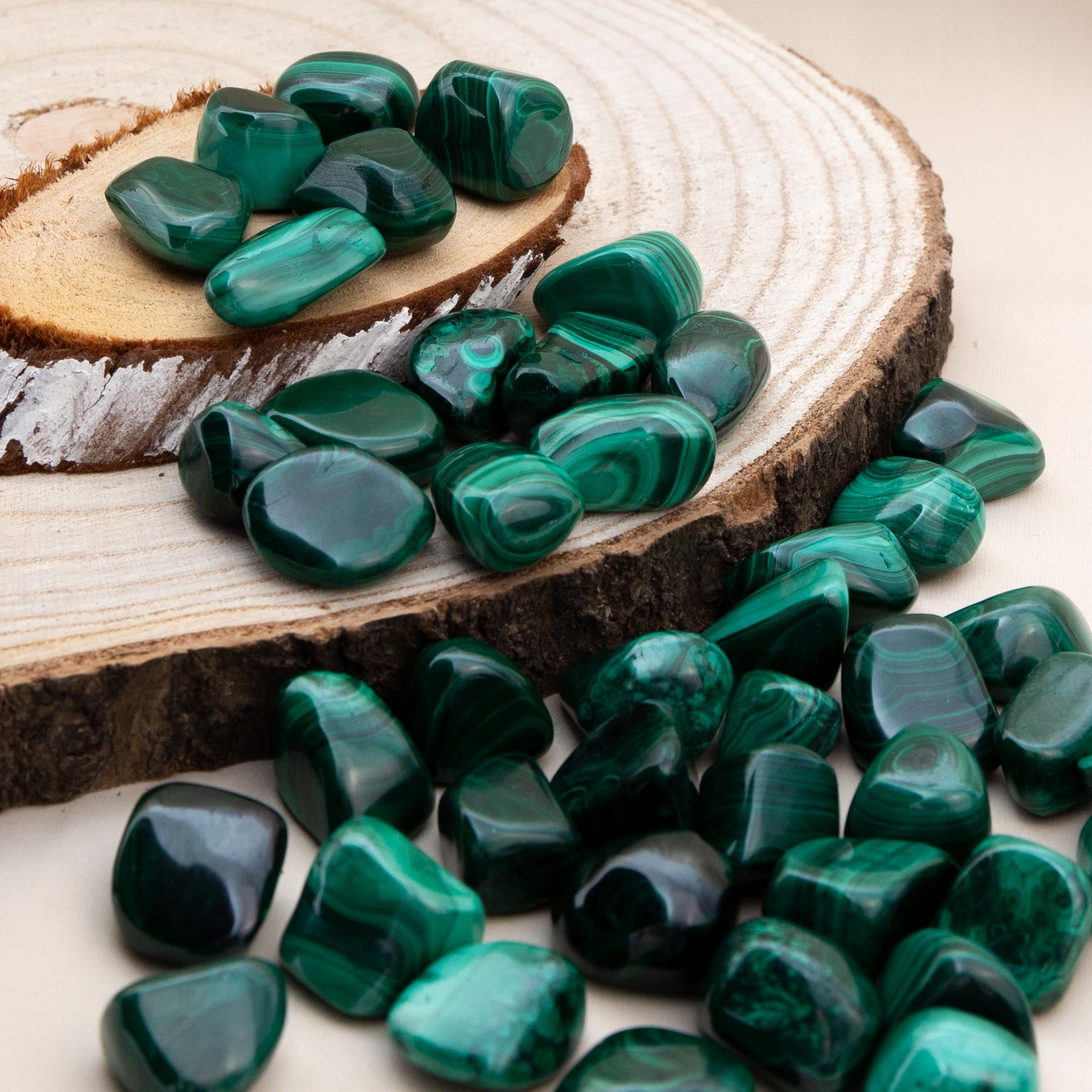 Tumble stone - Malachite 2cm