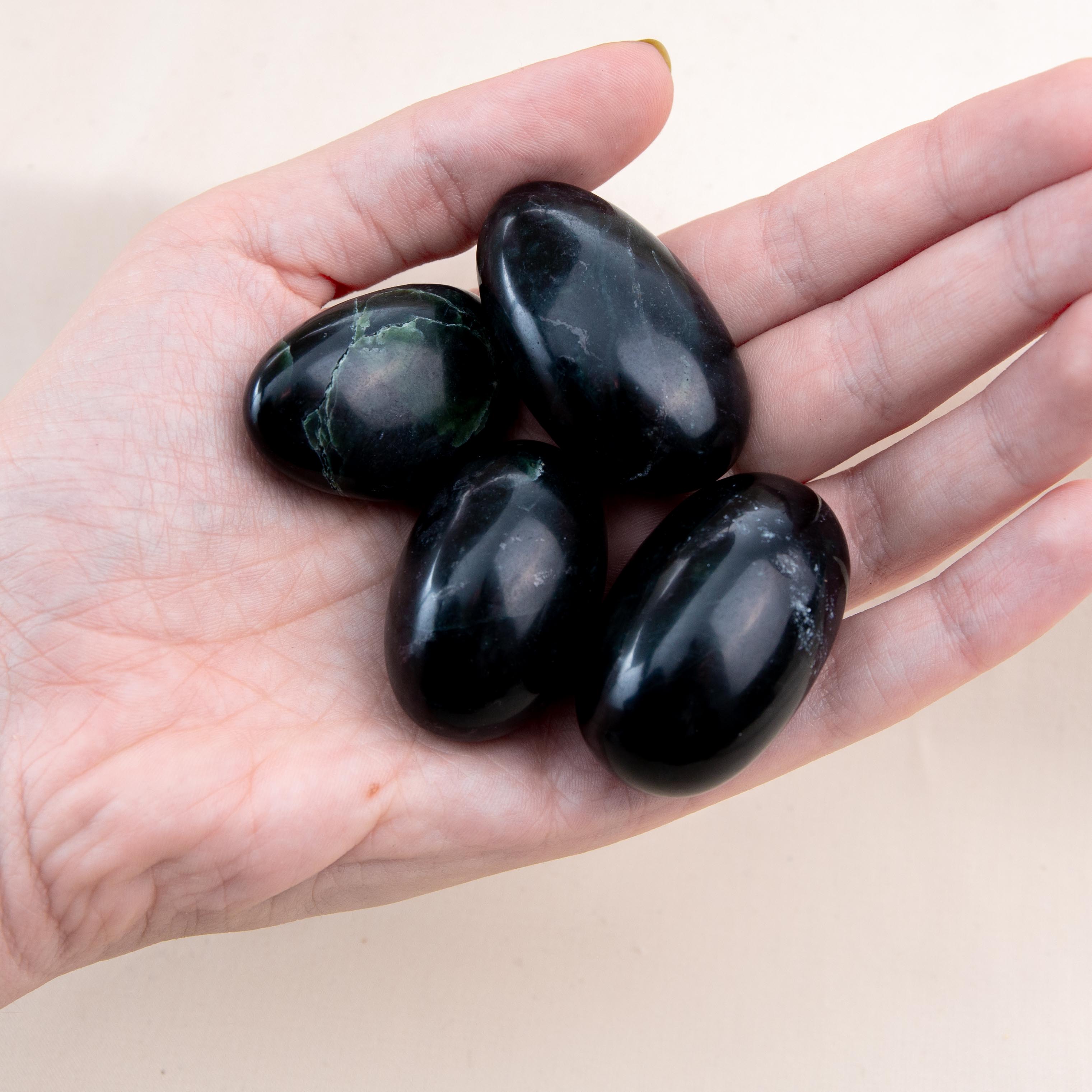 Tumble Stone - Dark Nephrite Jade 3-4cm