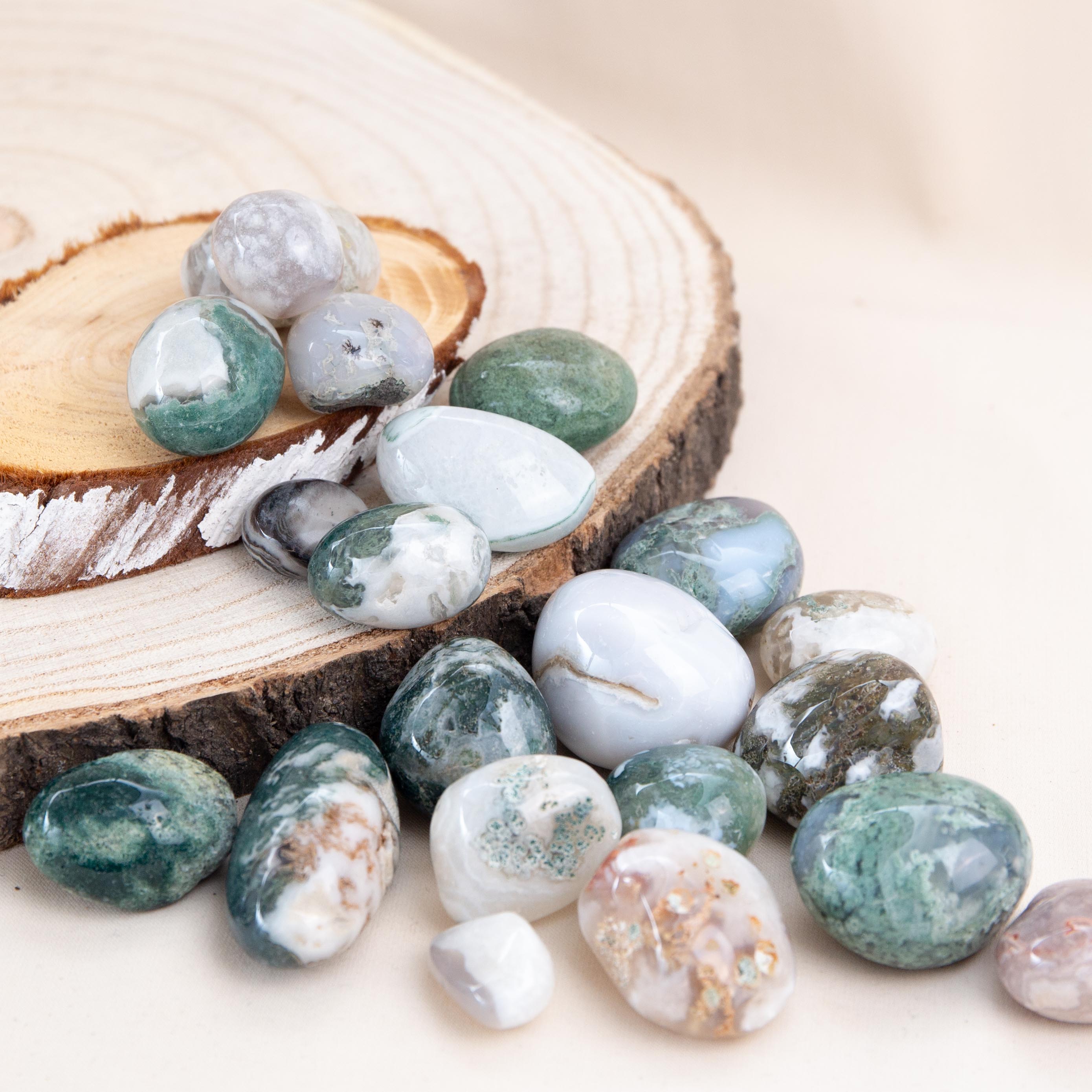 Tumble Stone - Moss Agate
