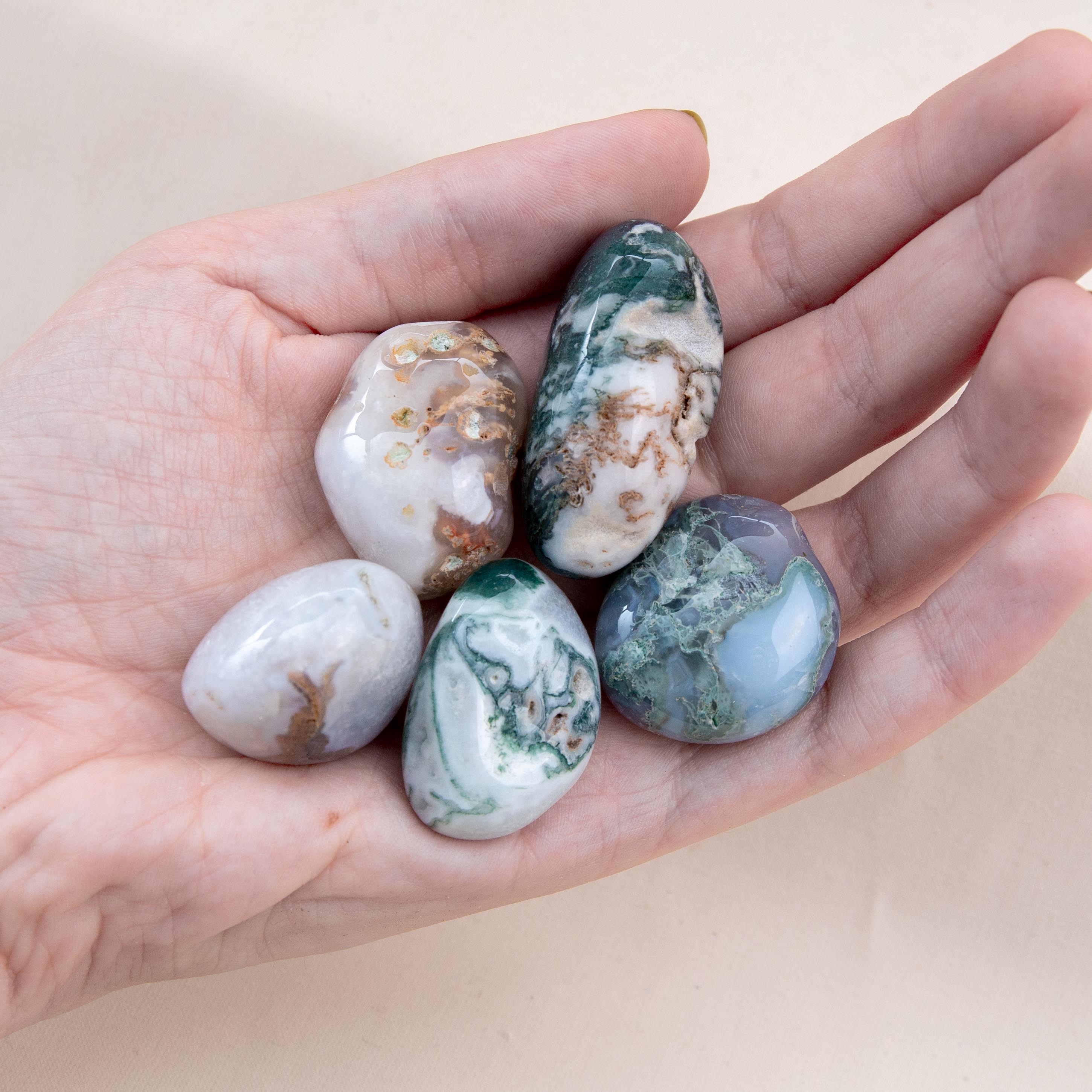 Tumble Stone - Moss Agate