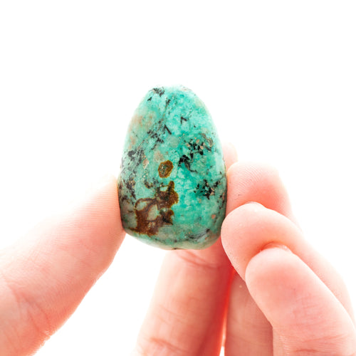 African Turquoise Tumble Stone- 3cm