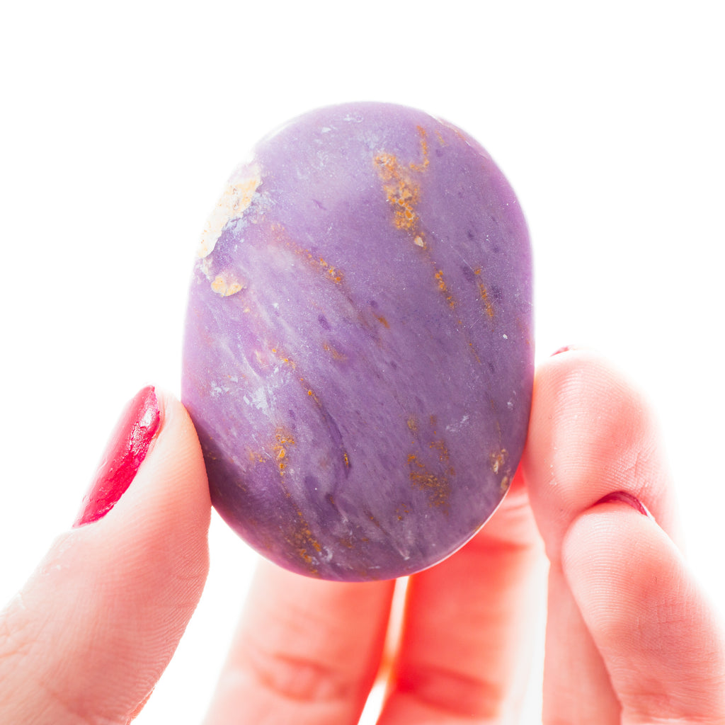 Phosphosiderite Palm Stone B: 39g