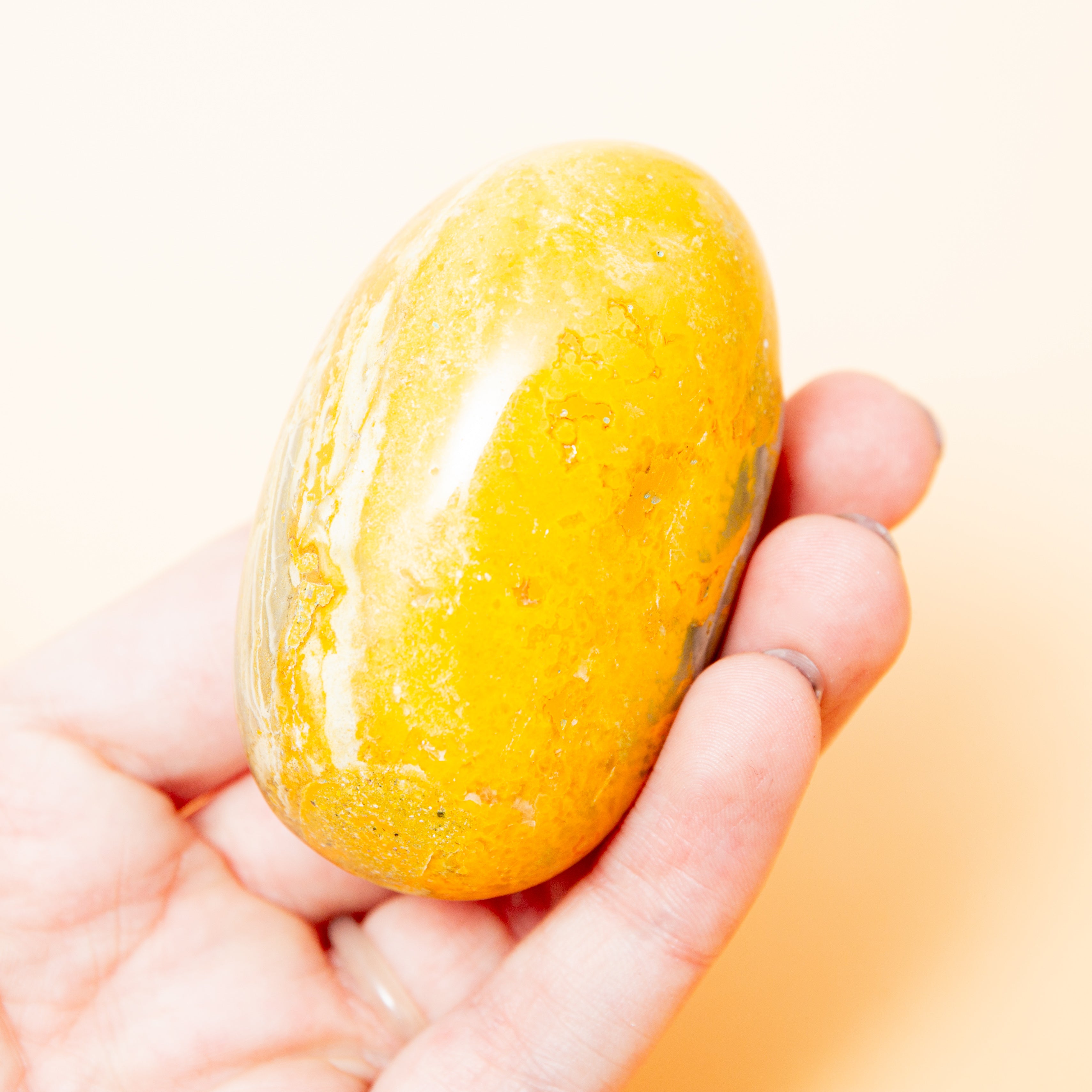 Bumblebee Jasper Tumble Stone - 128g/6cm (A)