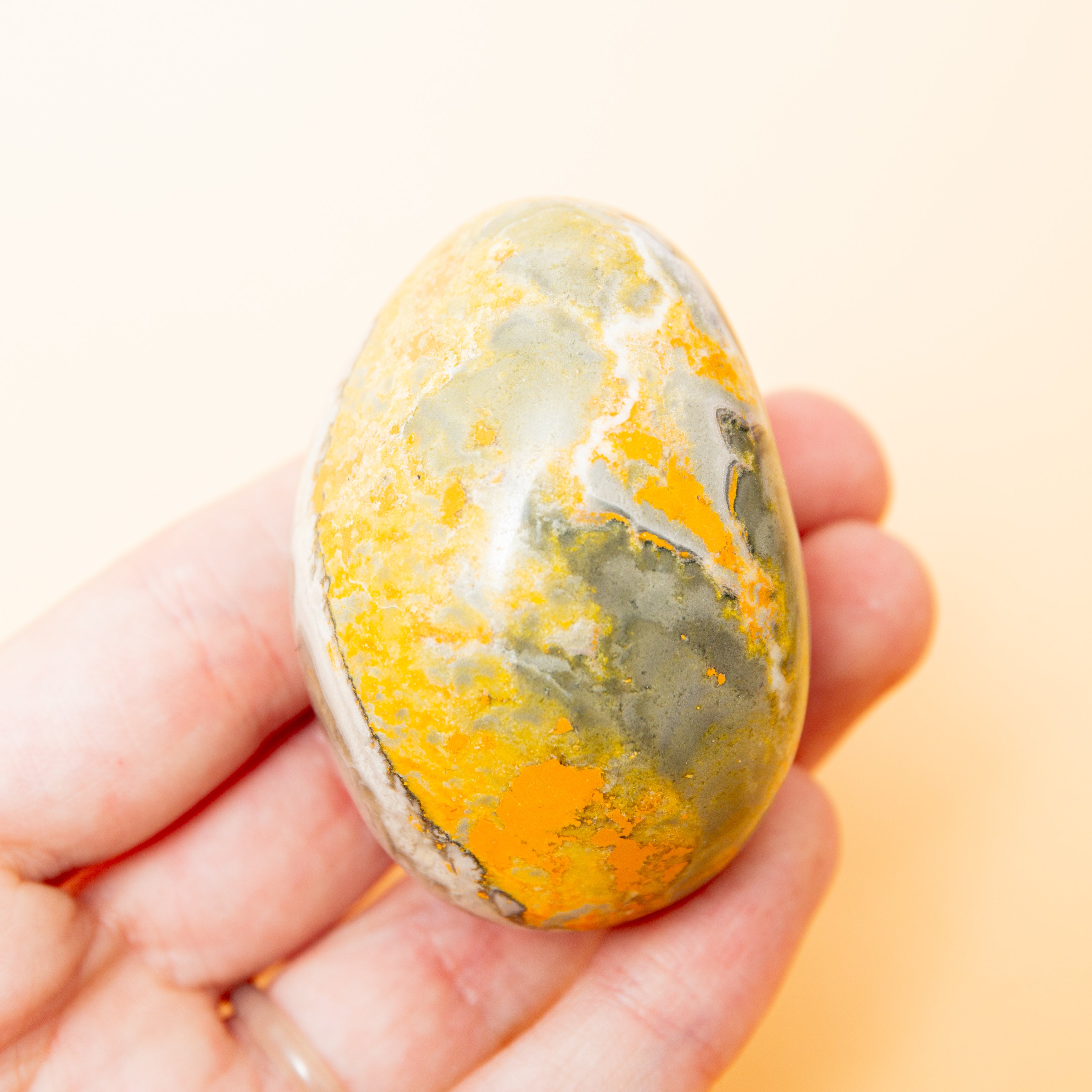 Bumblebee Jasper Tumble Stone - 100g/5.5cm (B)