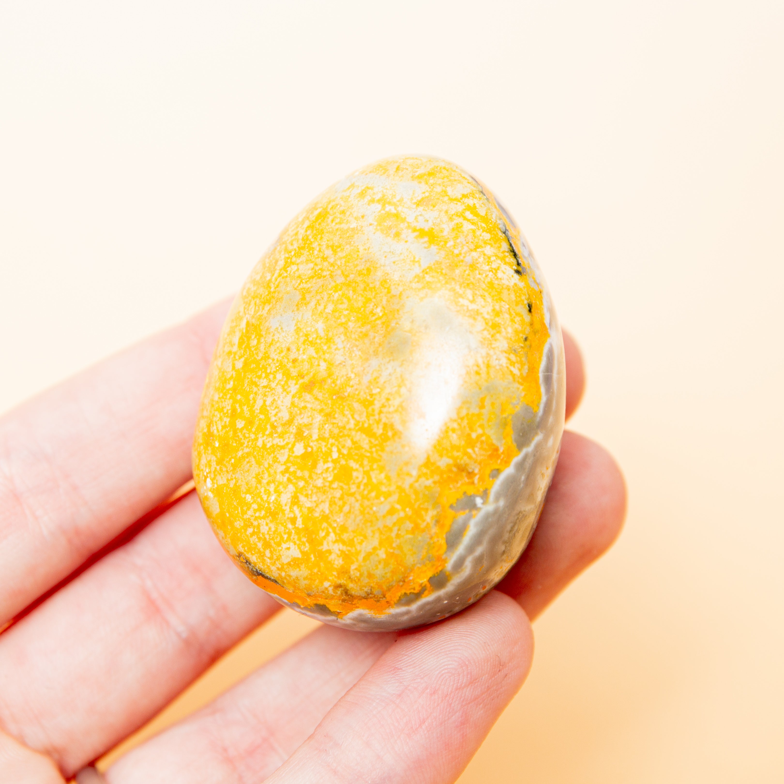 Bumblebee Jasper Tumble Stone - 66g/4cm (C)