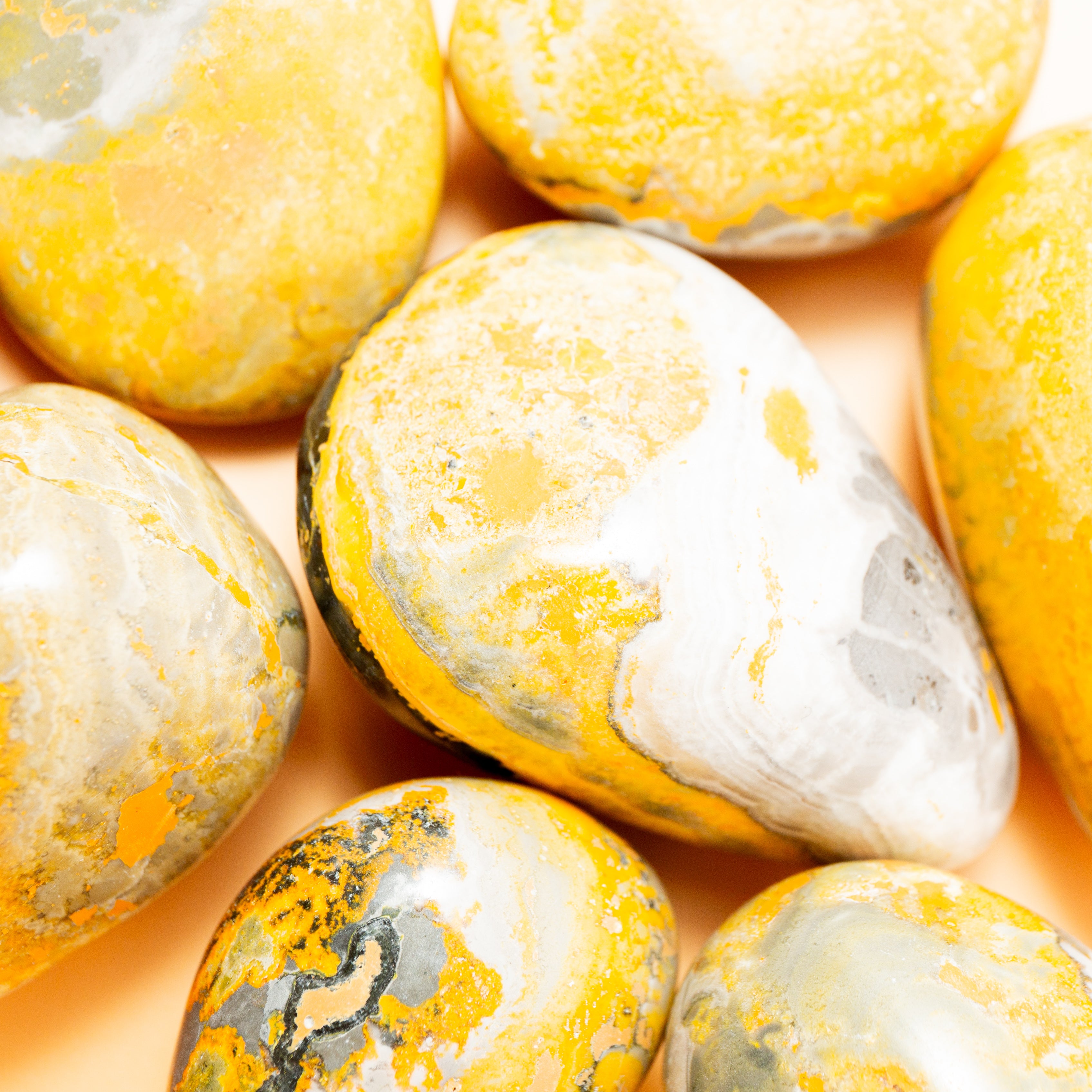 Bumblebee Jasper Tumble Stone - 75g/6cm (E)