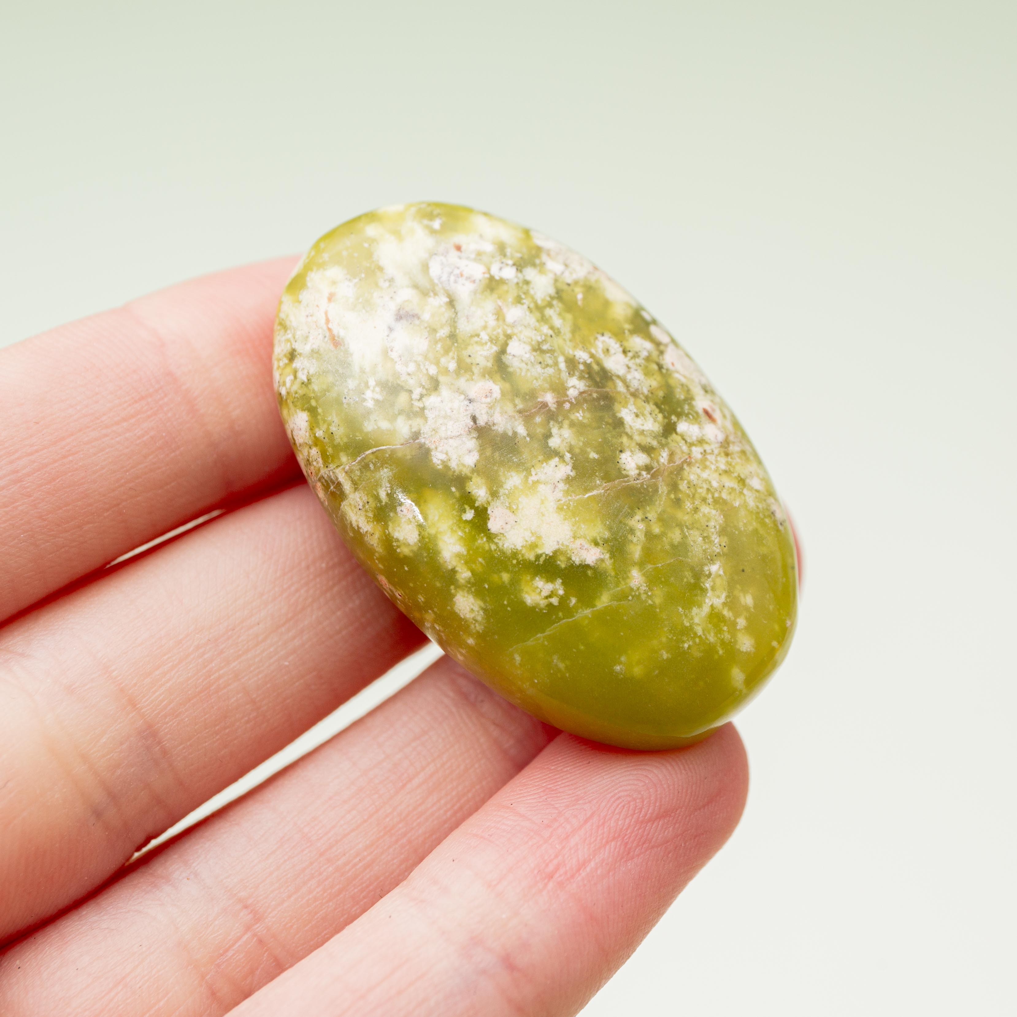 Serpentine Palm Stone - 4cm (S)