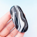 Black Agate Palm Stone - 6cm/45g (D)