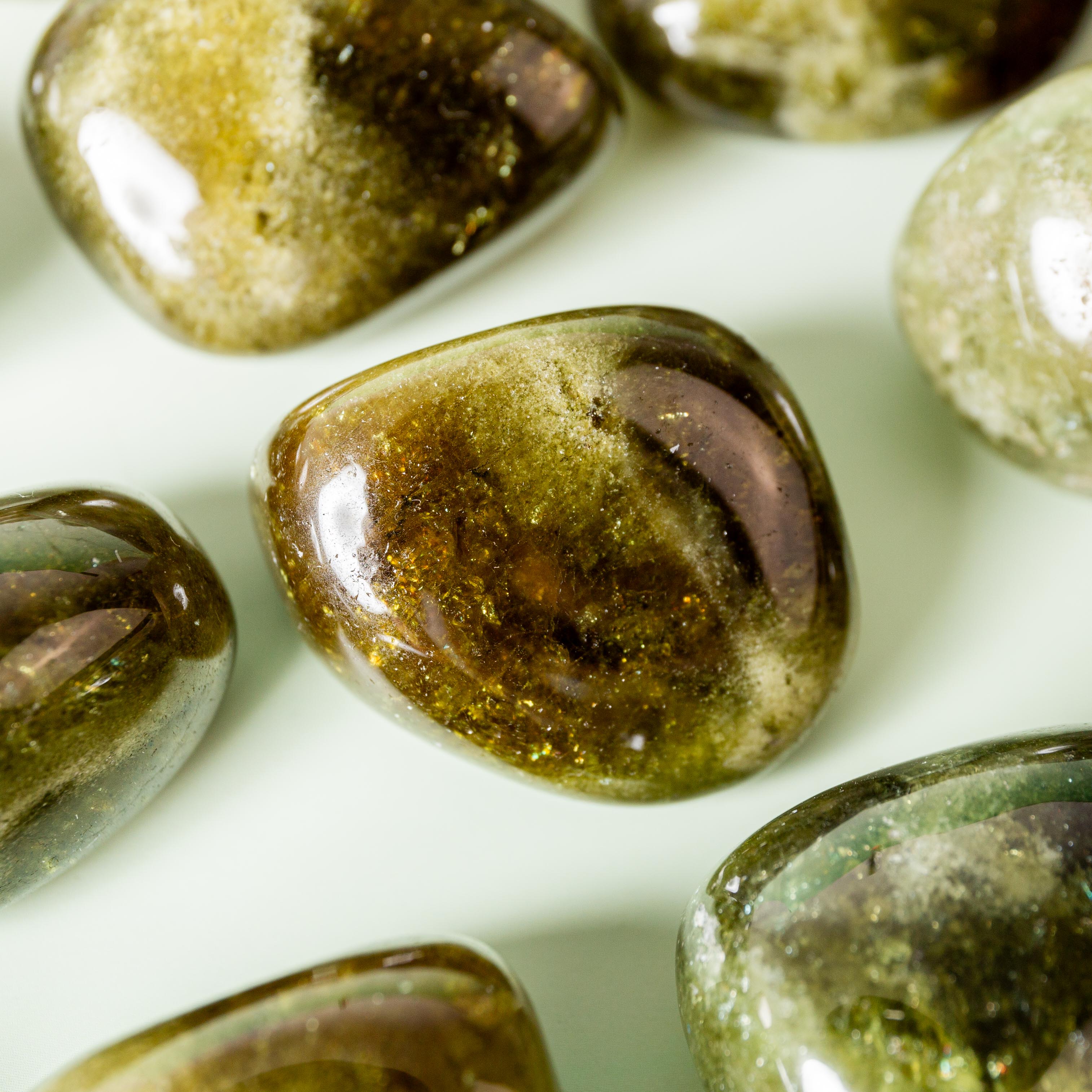 Tsavorite (Green Garnet) Tumblestone - 2-3cm