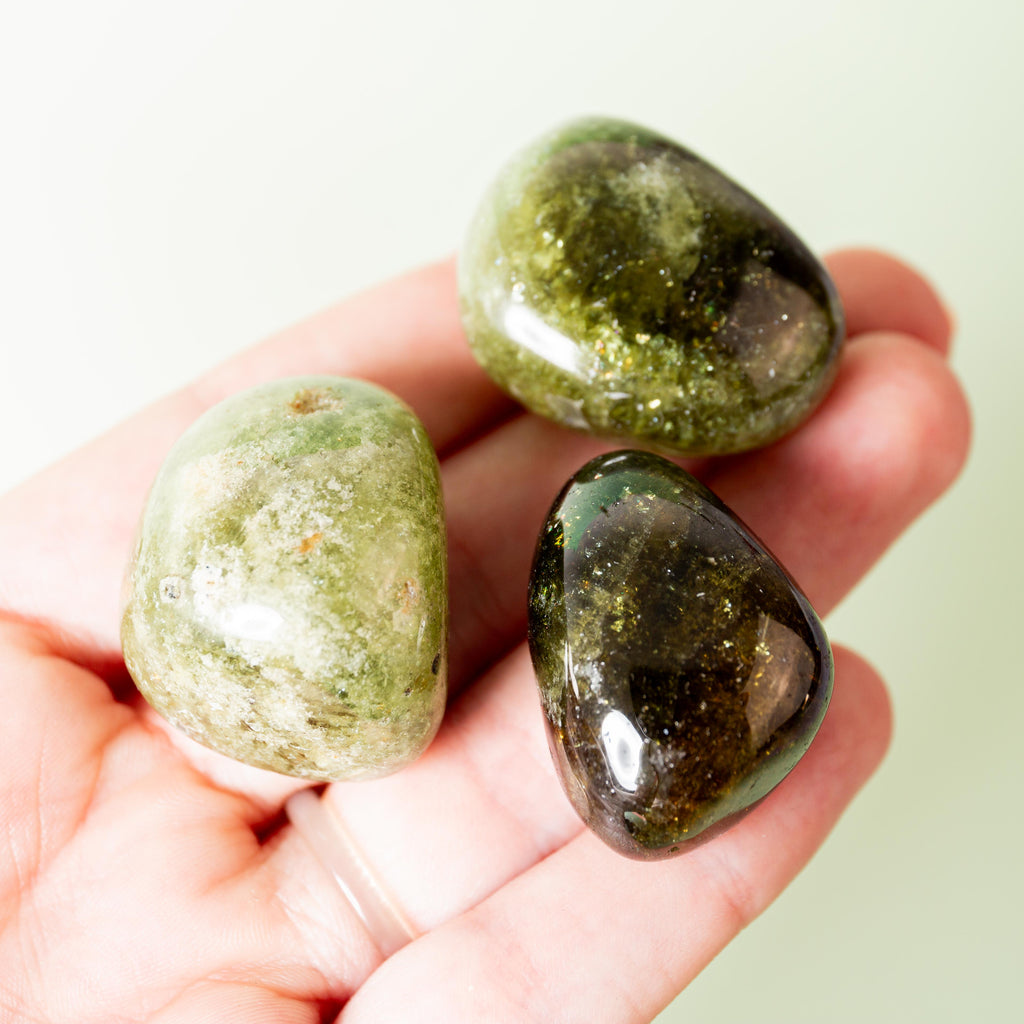 Tsavorite (Green Garnet) Tumblestone - 2-3cm