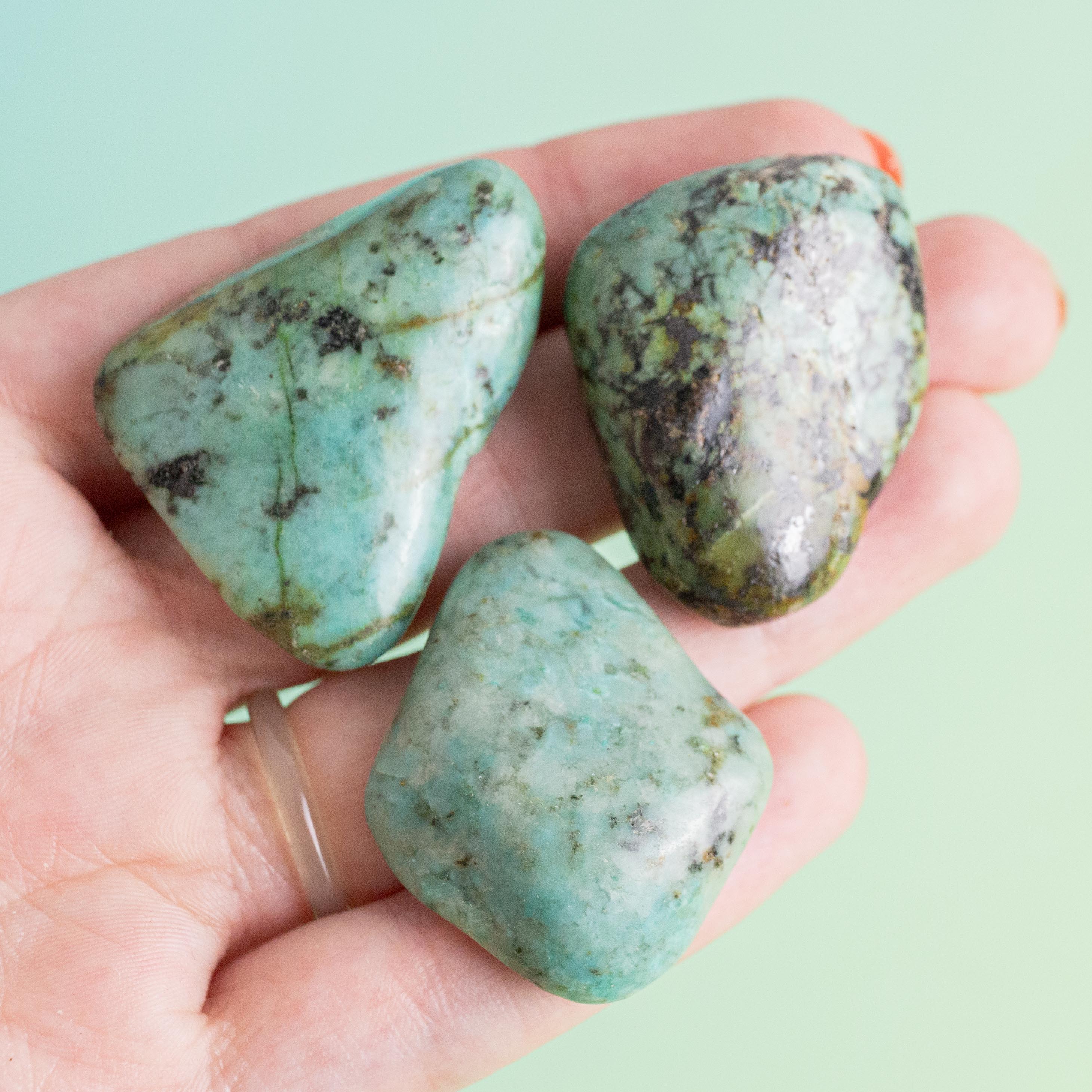 African Turquoise (South Africa) Tumble Stone - 3-4cm