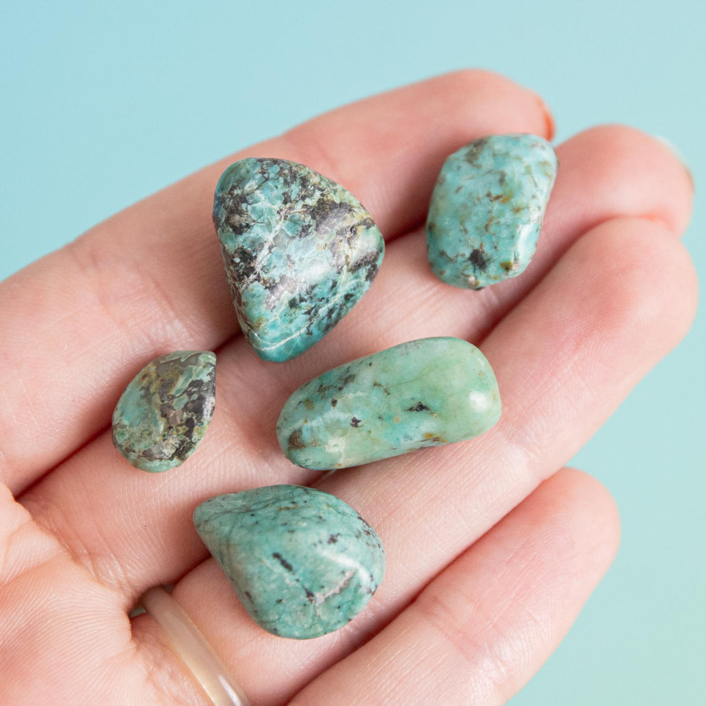 African Turquoise (South Africa) Tumble Stone - 1-2cm