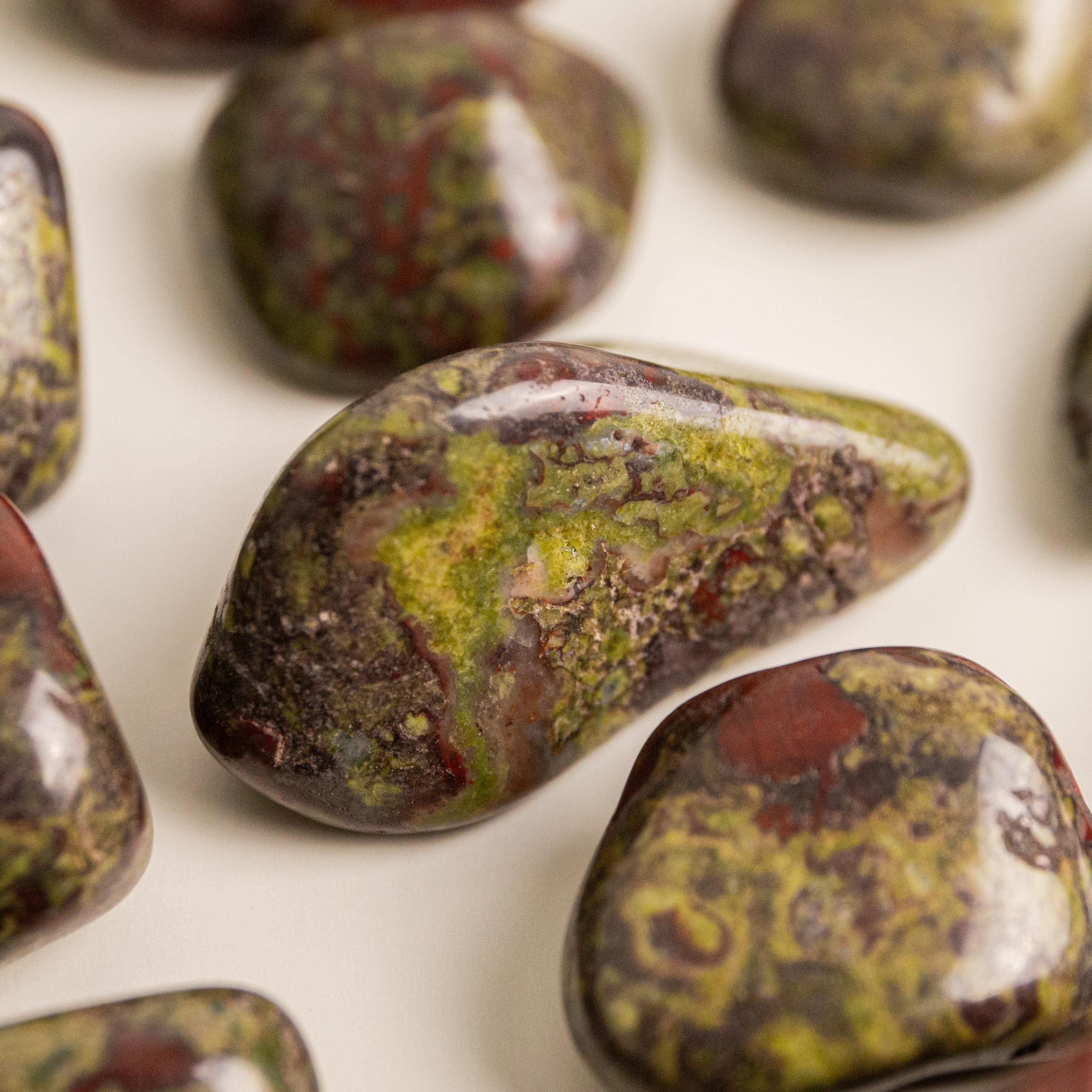 Dragon Jasper (South Africa) Tumble Stone - 2-3cm
