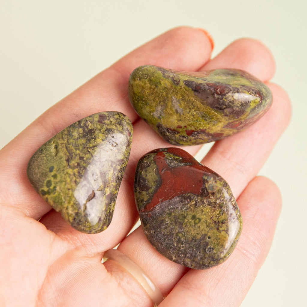 Dragon Jasper (South Africa) Tumble Stone - 2-3cm