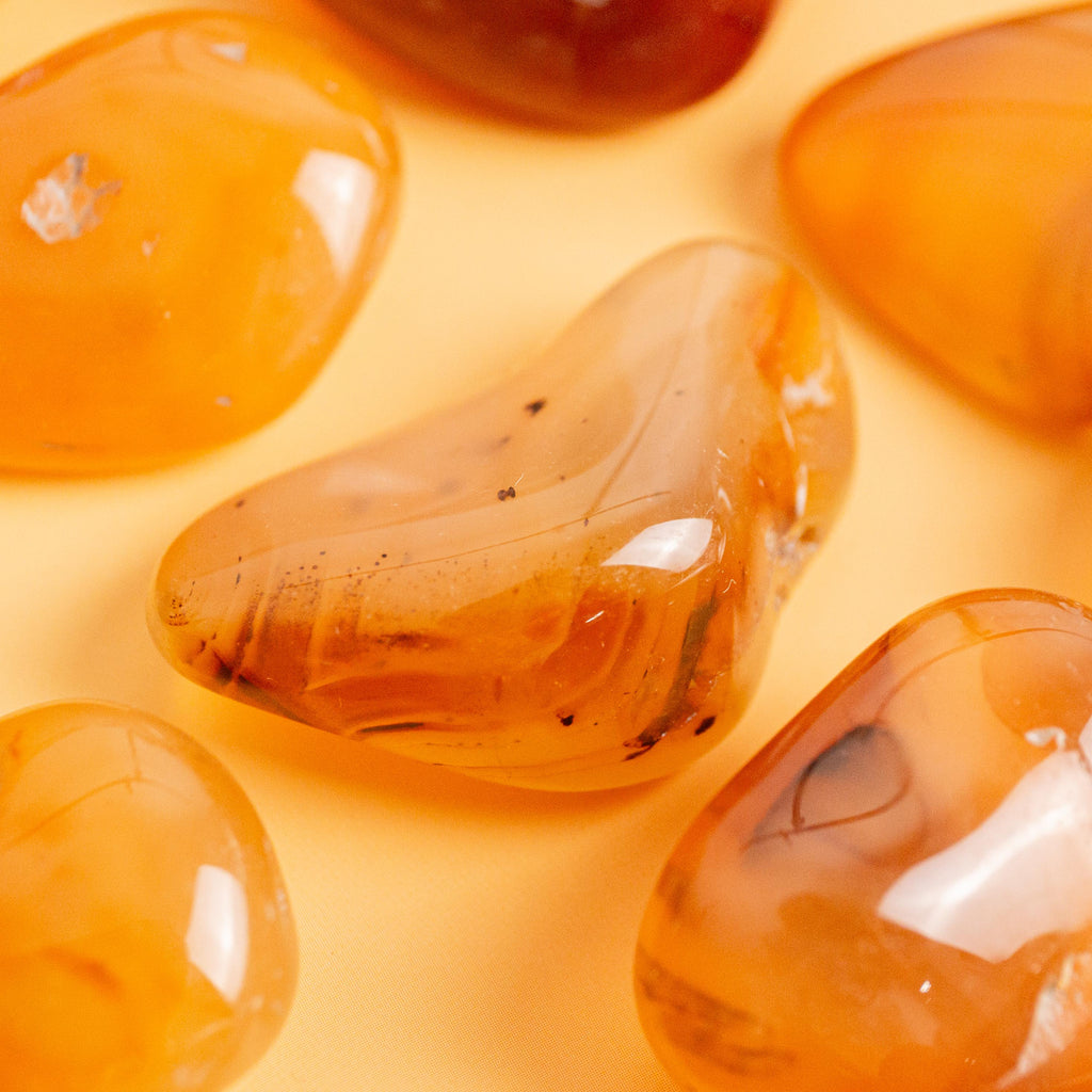 Natural Carnelian Tumble Stone - 3-4cm