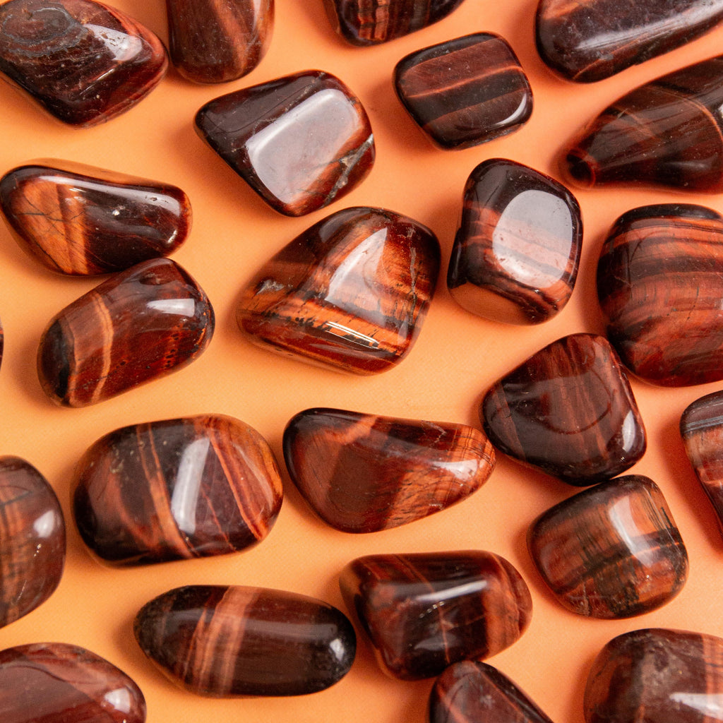 Red Tiger Eye (South Africa) Tumble Stone - 2.5-3cm