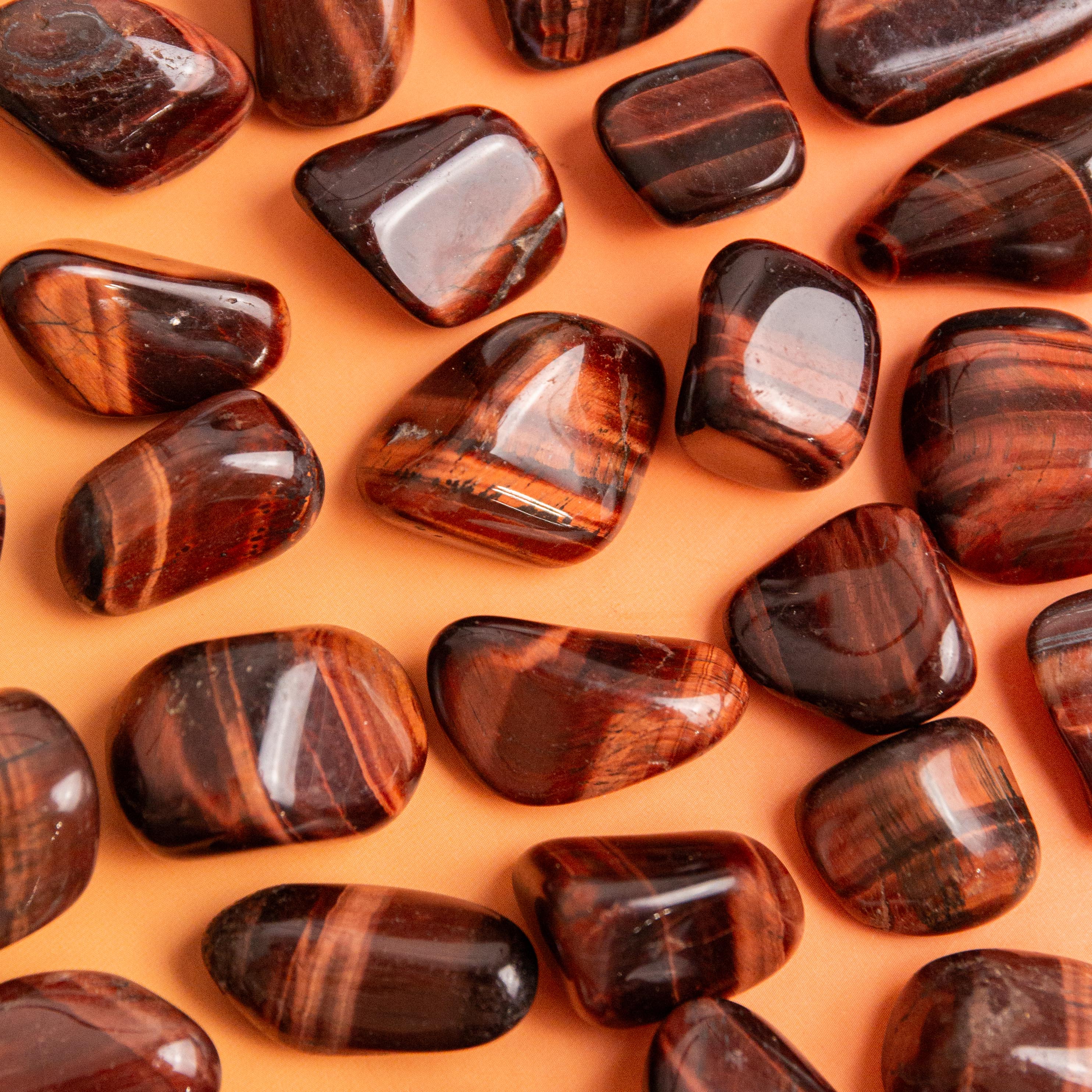 Red Tiger Eye (South Africa) Tumble Stone - 2.5-3cm
