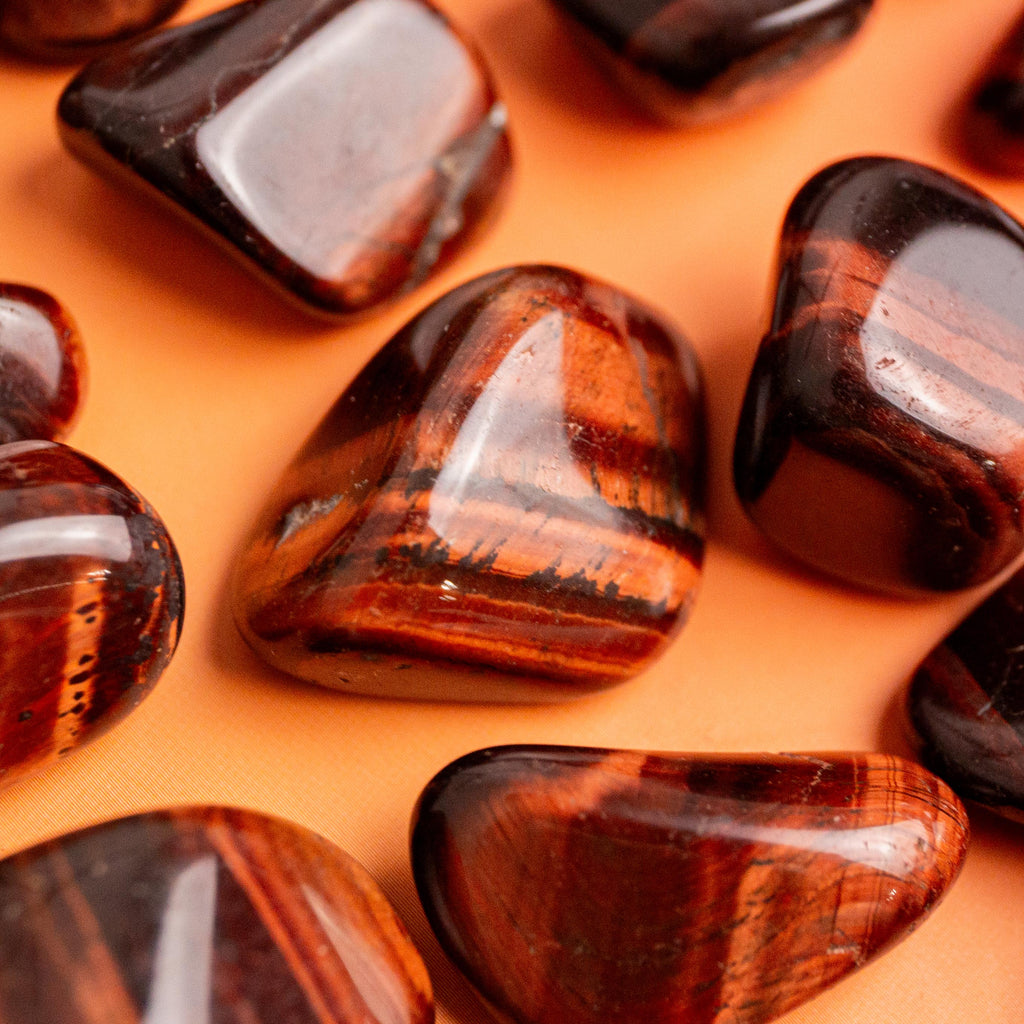 Red Tiger Eye (South Africa) Tumble Stone - 2.5-3cm