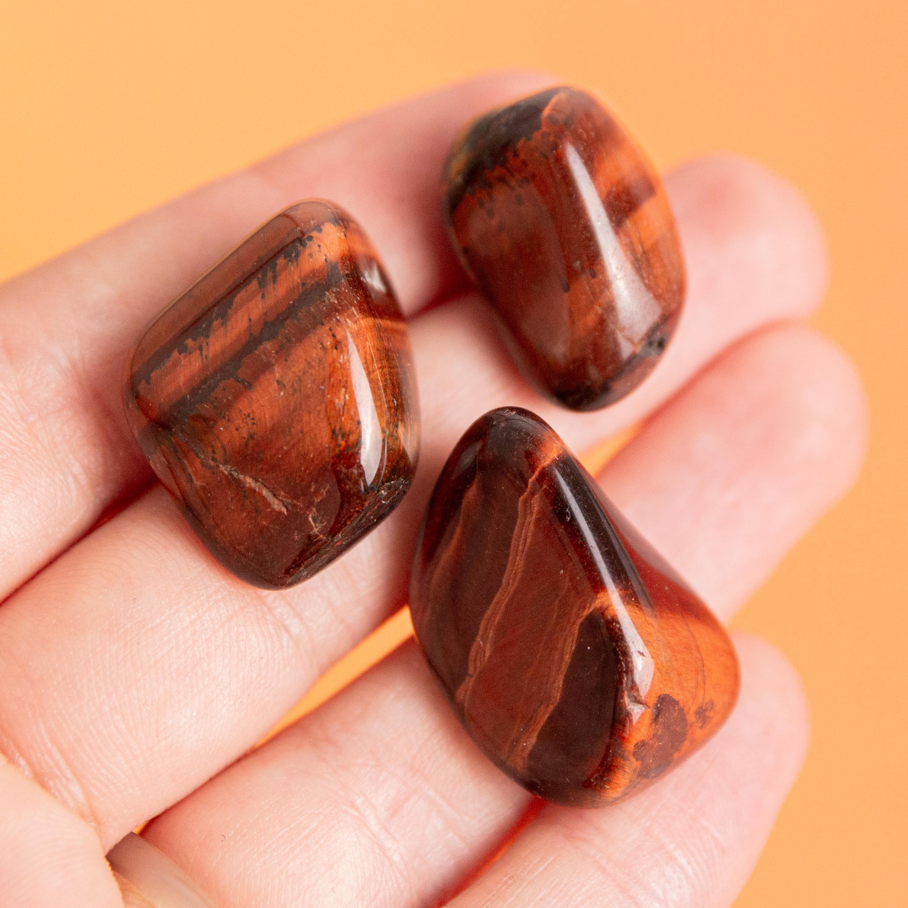 Red Tiger Eye (South Africa) Tumble Stone - 2.5-3cm