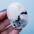 White Moonstone Palm Stone - 47g/5cm (A)