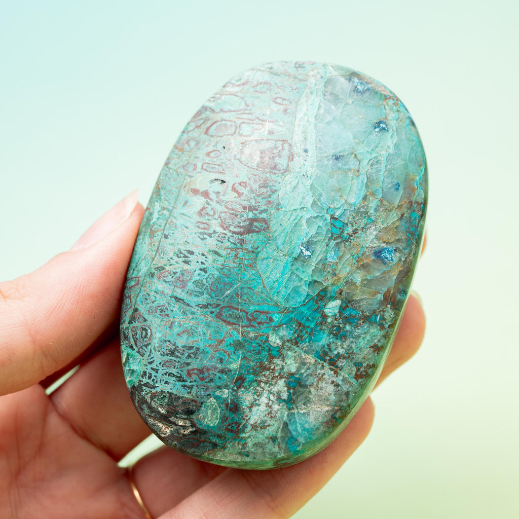 Shattuckite Tumble Stone - 7 cm 117 gr — photo 1