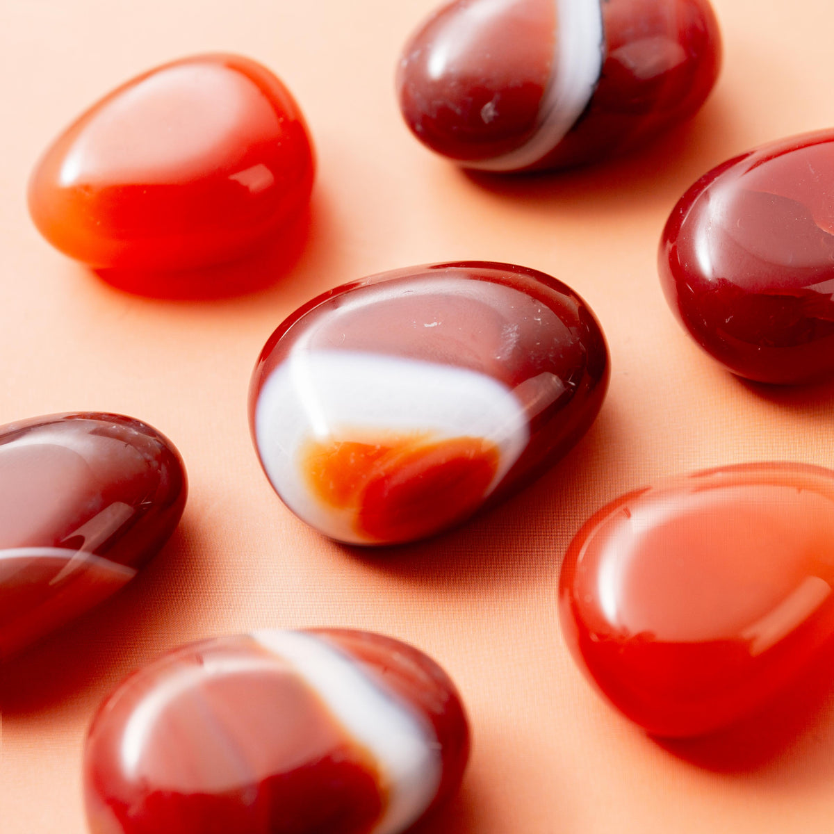 Carnelian Tumble Stone - 3 cm