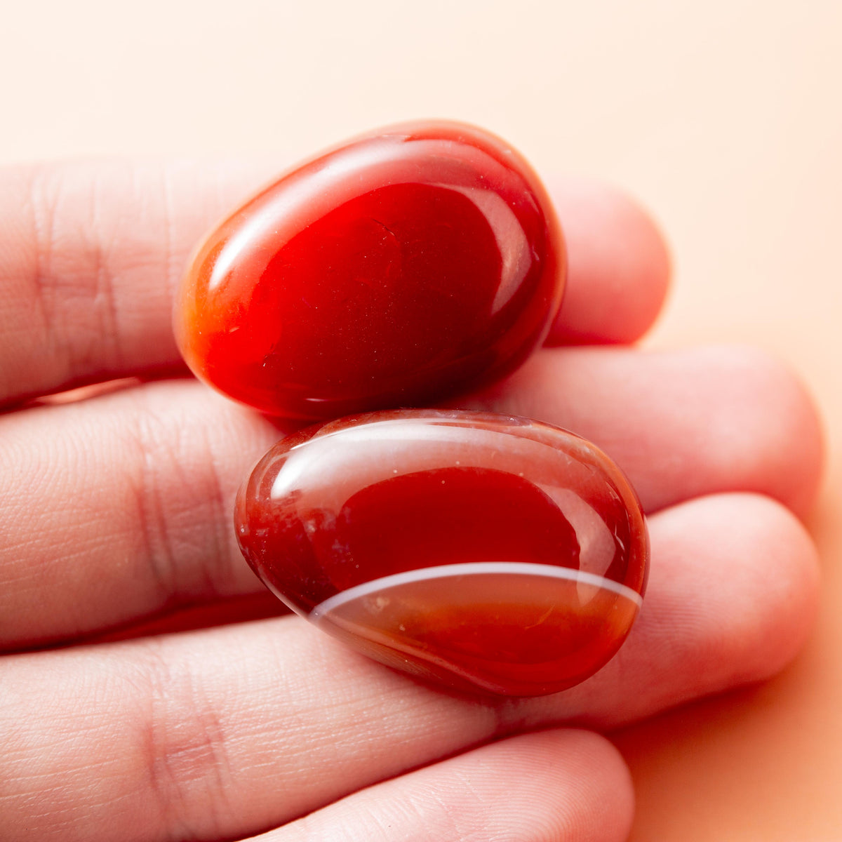 Carnelian Tumble Stone - 3 cm