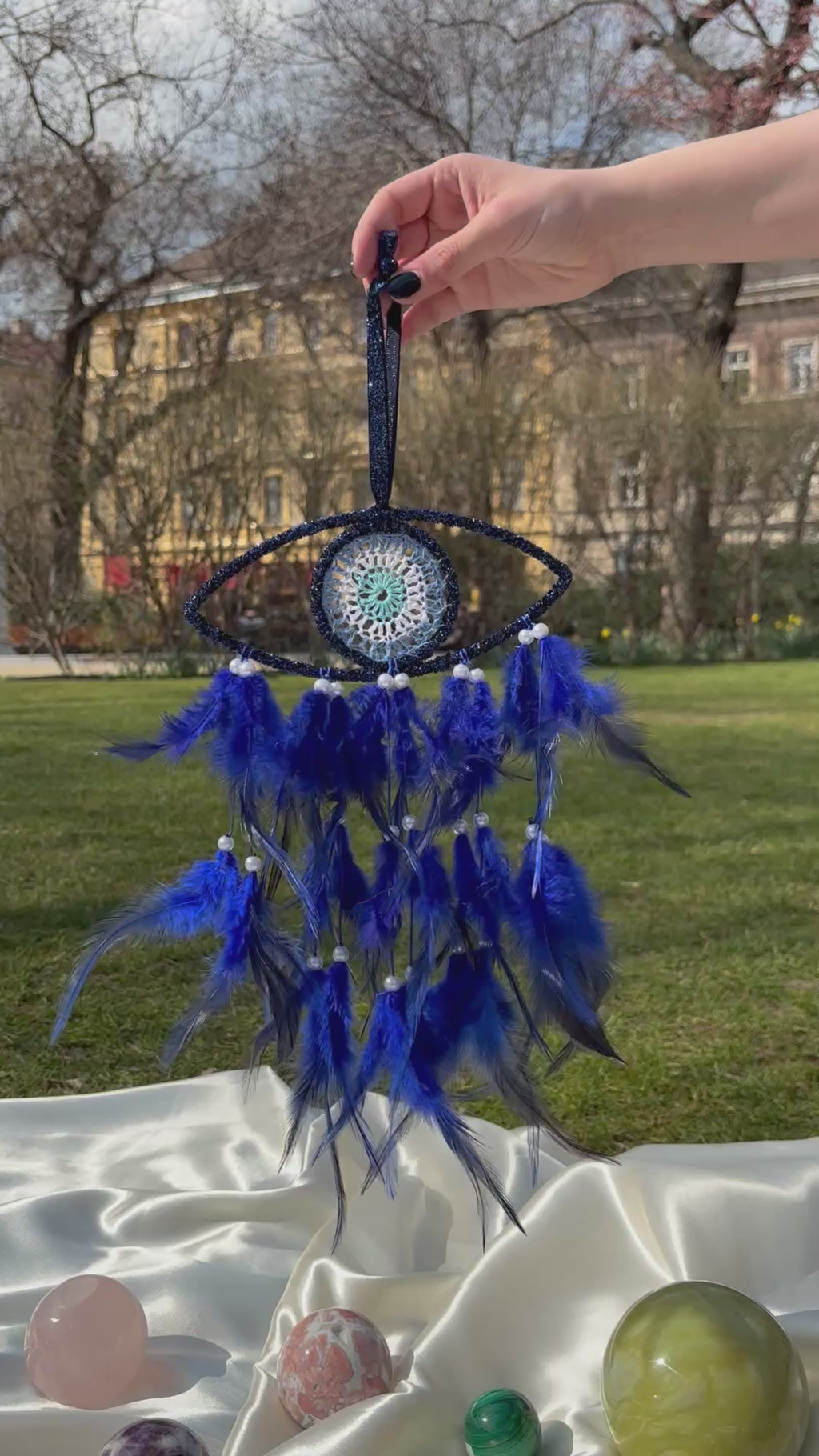 Álomfogó (Dreamcatcher) -  Evil eye 40cm